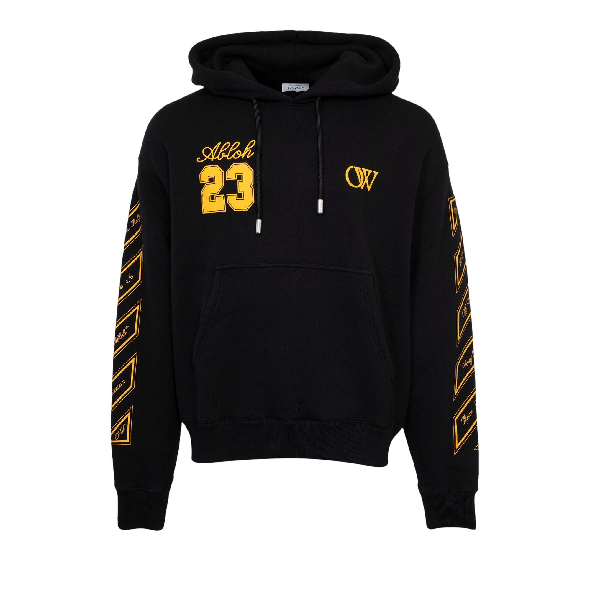 Off-White 23 Skate Hoodie 'Black/Gold'