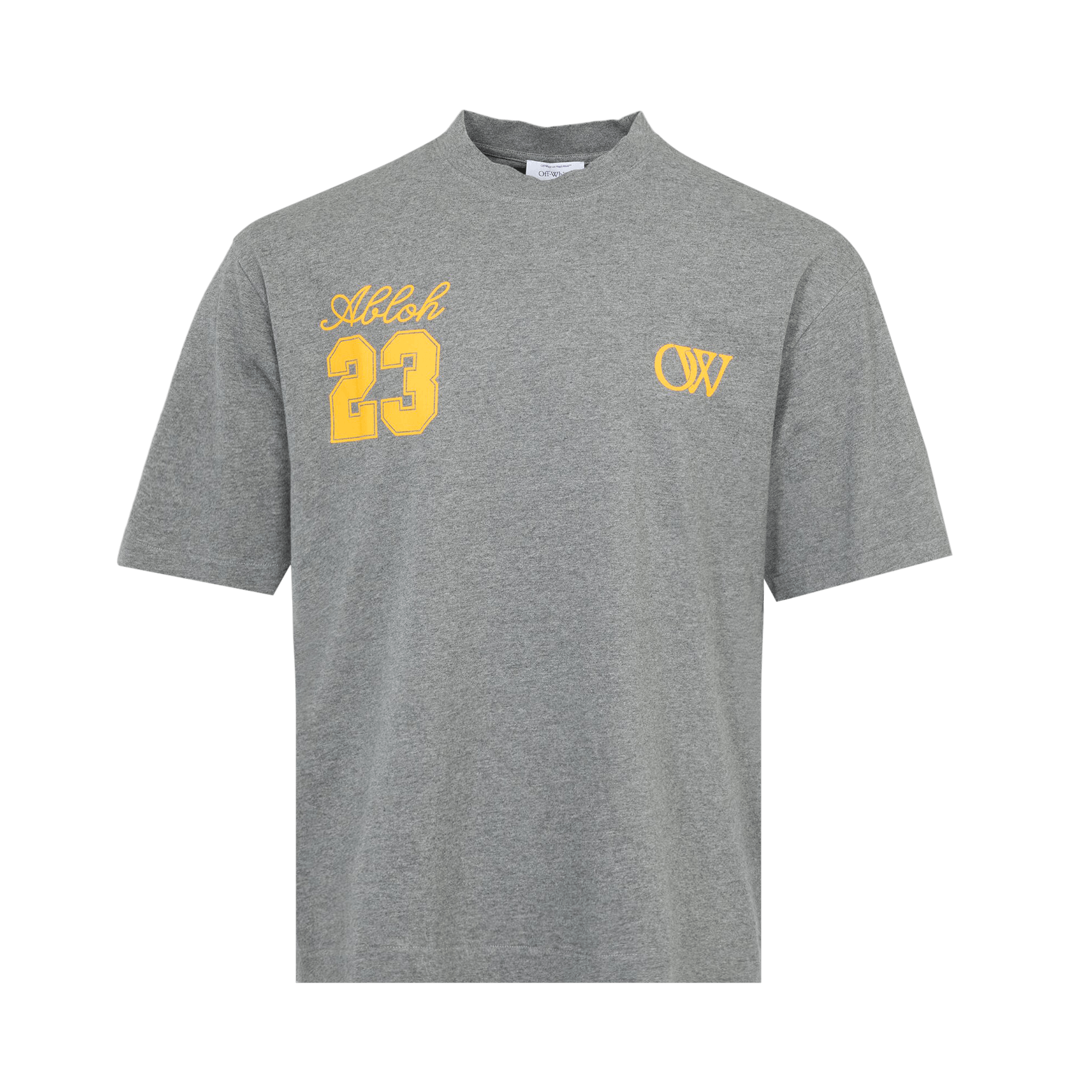 Off-White 23 Skate Short-Sleeve Tee 'Melange Grey/Gold'