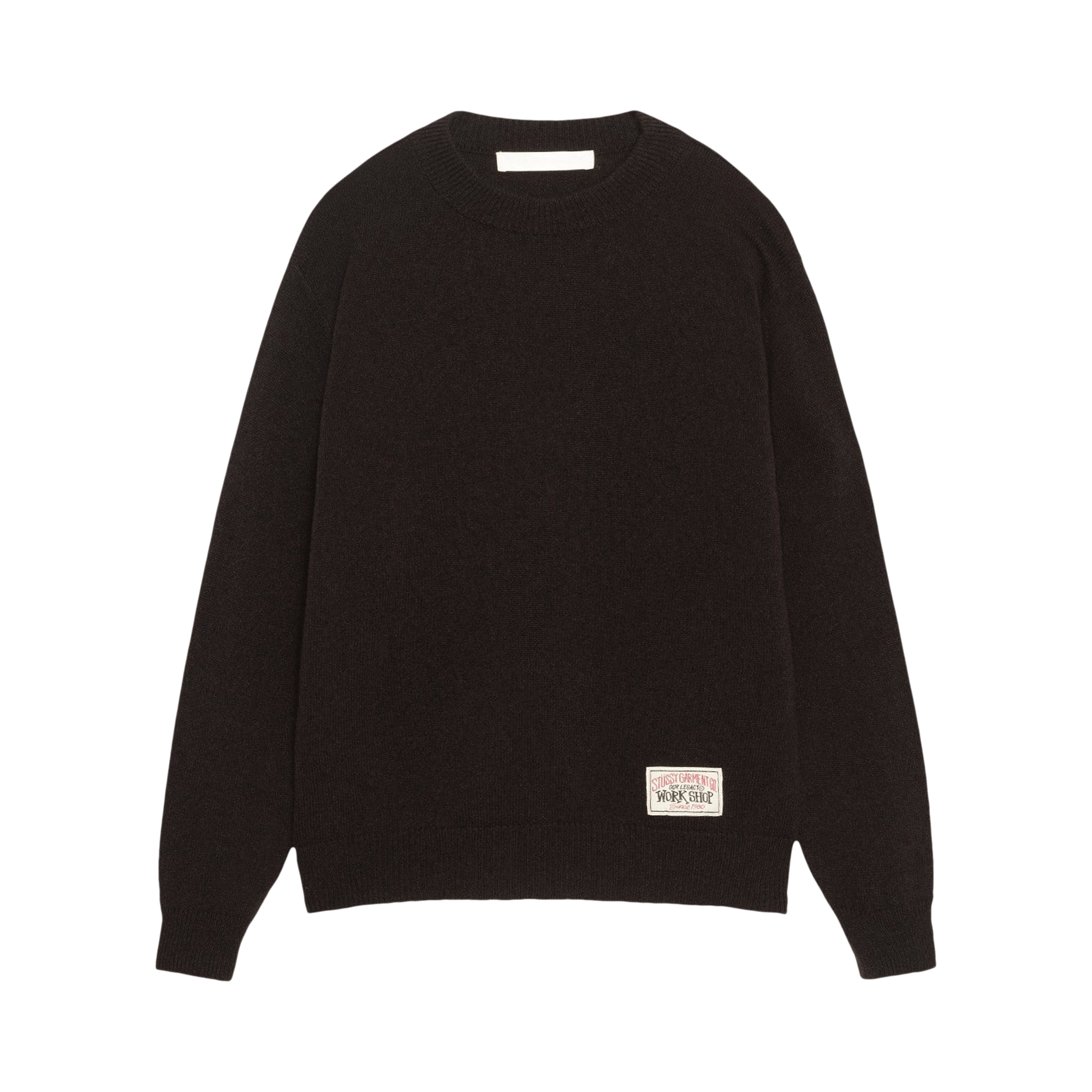 Stussy x Our Legacy Work Shop Knitted Roundneck Sweater 'Dark Brown Surfman'