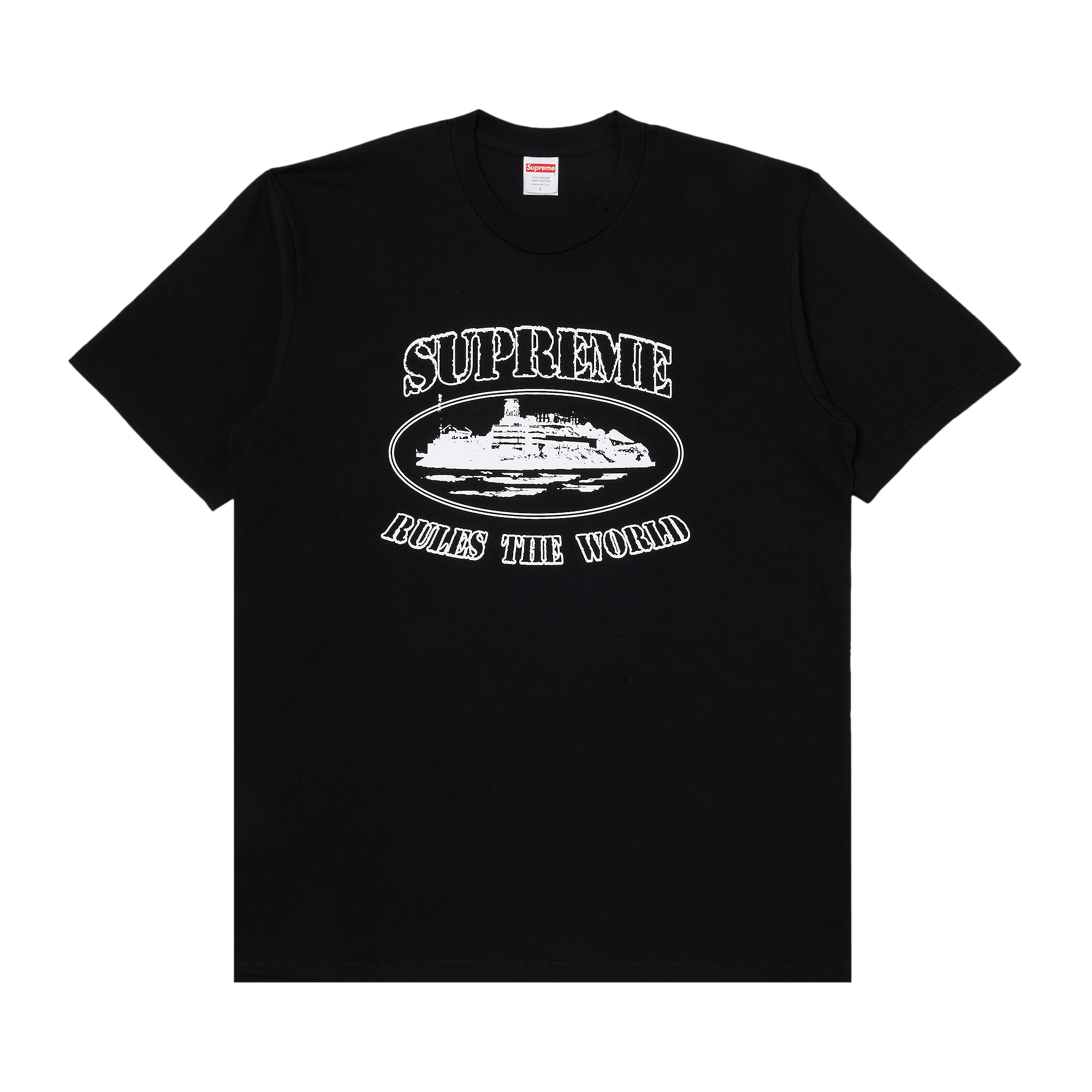 Supreme x Corteiz Rules The World Tee 'Black'