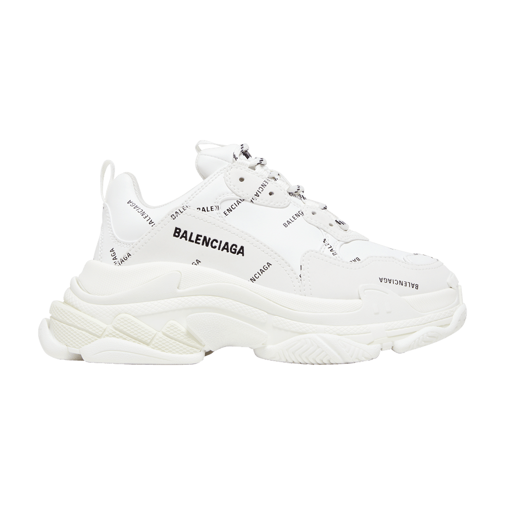 Balenciaga Wmns Triple S Sneaker 'All Over Logo - White'