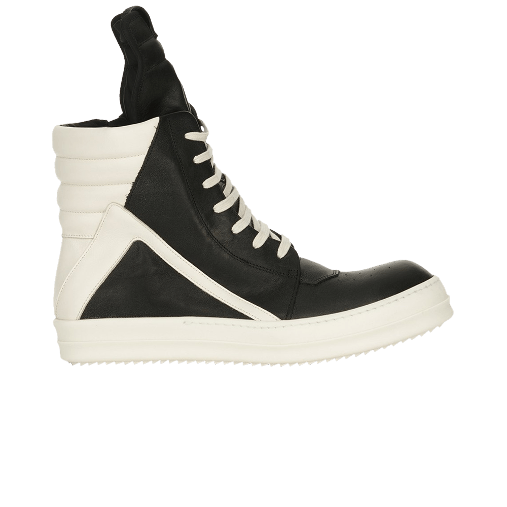 Buy Rick Owens Strobe Geobasket Megalace High 'Black Milk