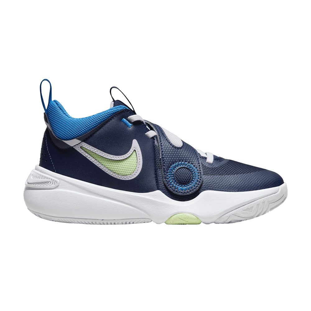 Nike Team Hustle D11 GS 'Midnight Navy Barely Volt'