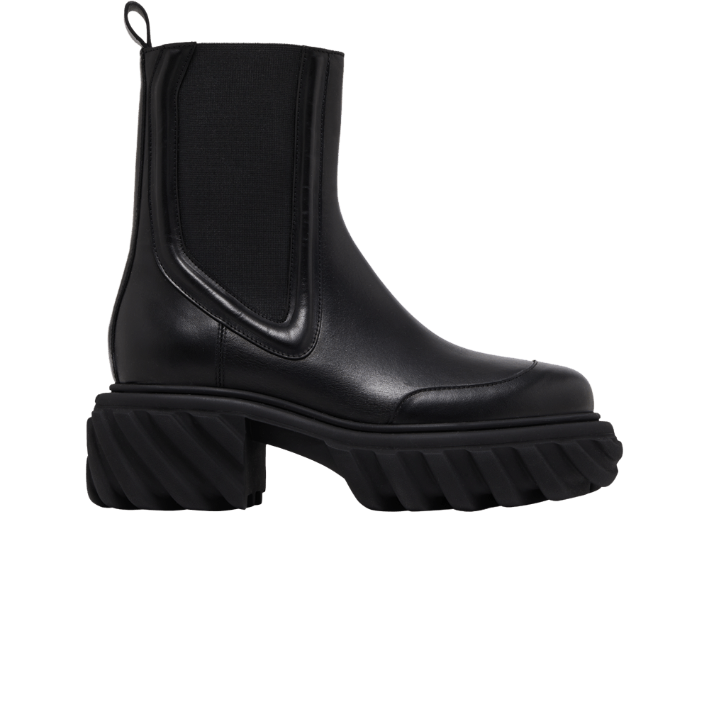 Off-White Wmns Tractor Motor Chelsea Boot 'Black'