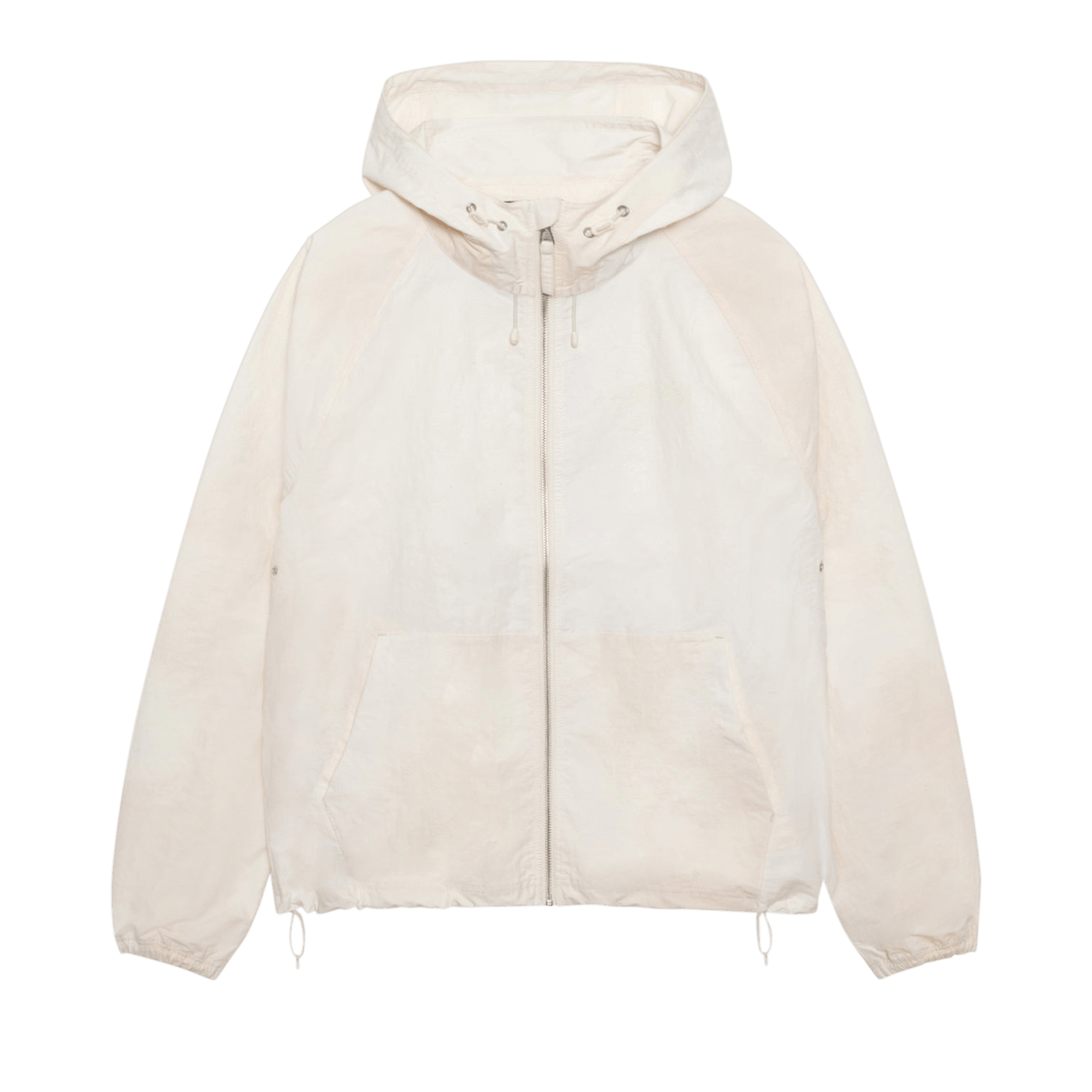 Stussy Beach Shell Wave Dye Zip Hoodie 'Bone'