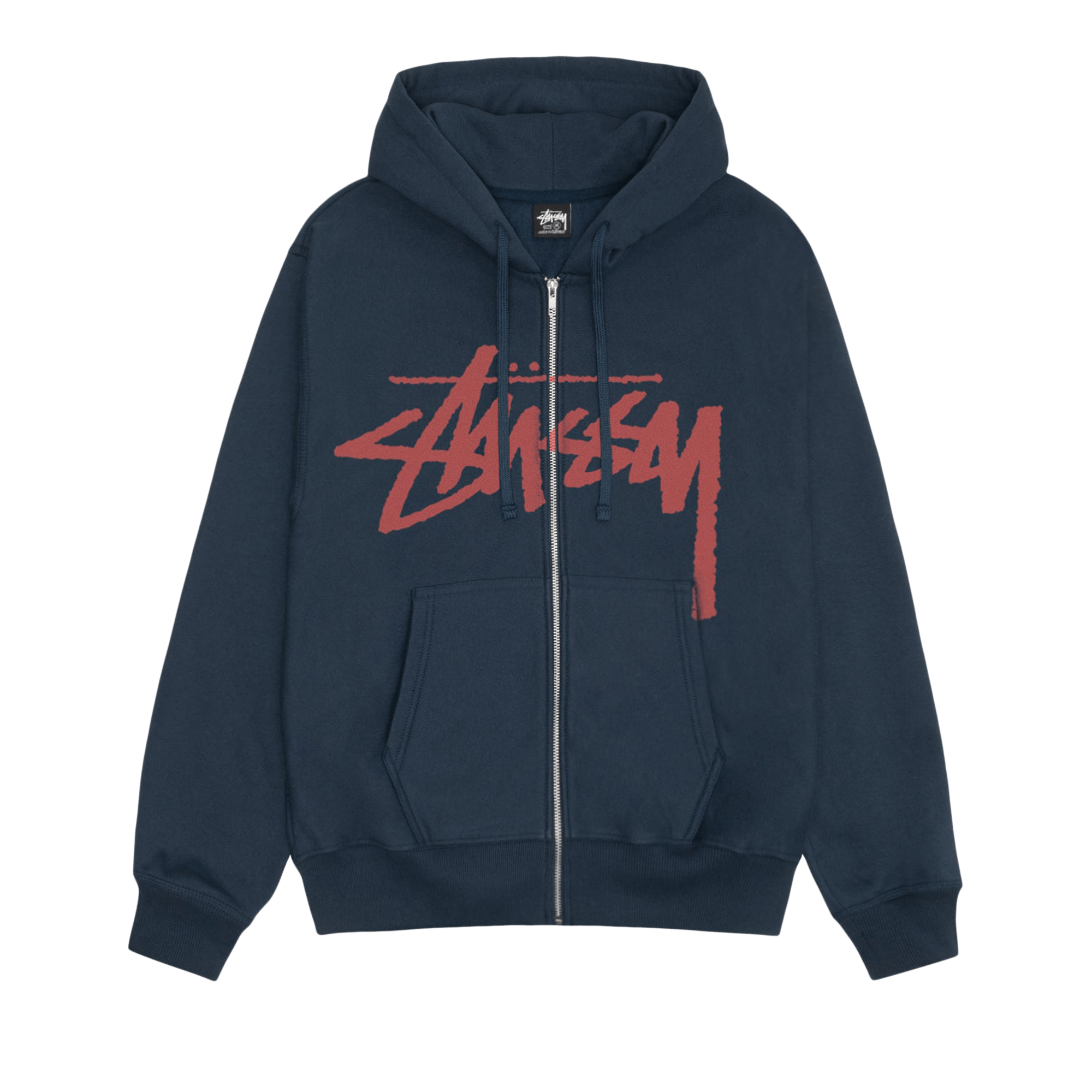 Stussy Stock Zip Hoodie 'Navy'