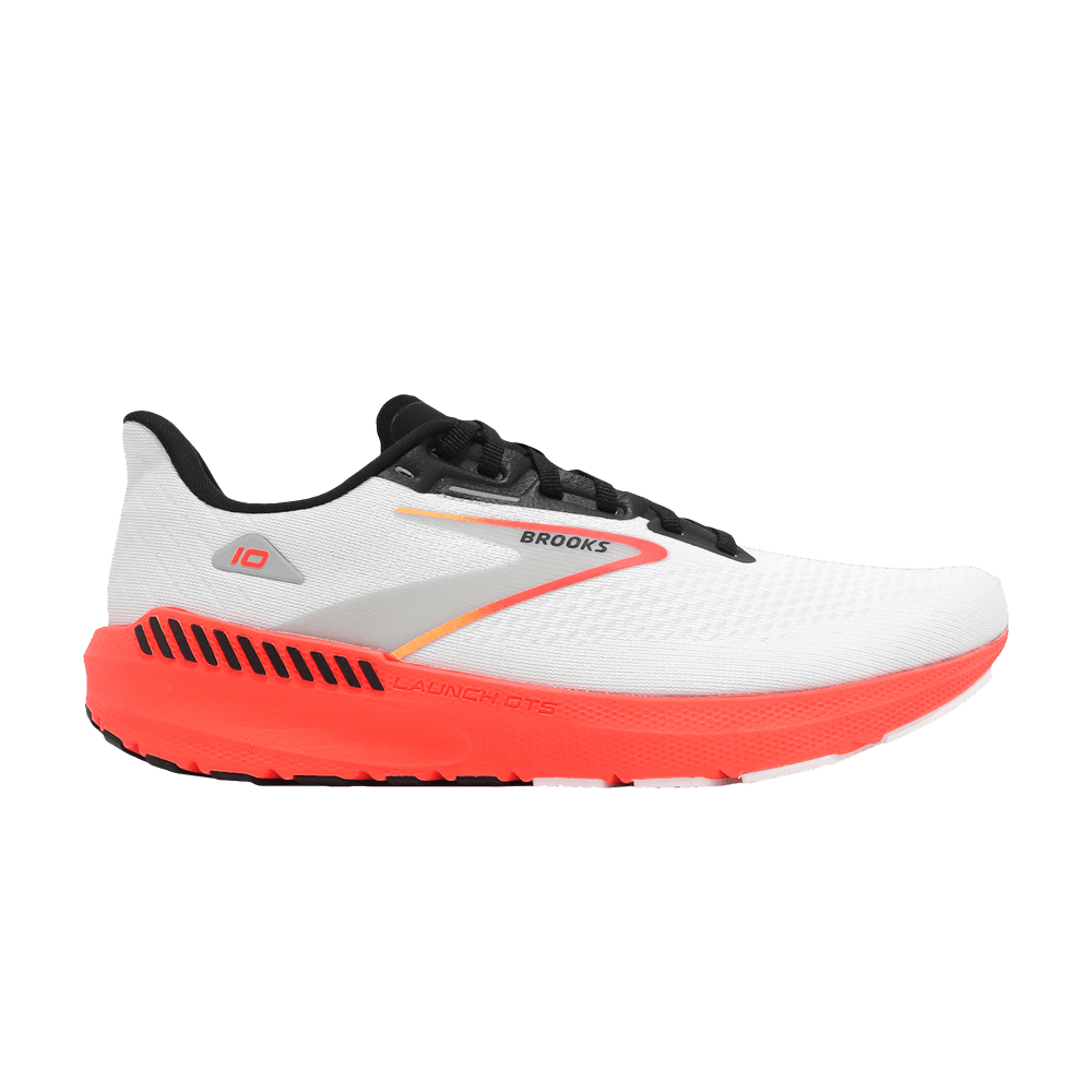 Brooks Launch GTS 10 'White Fiery Coral'