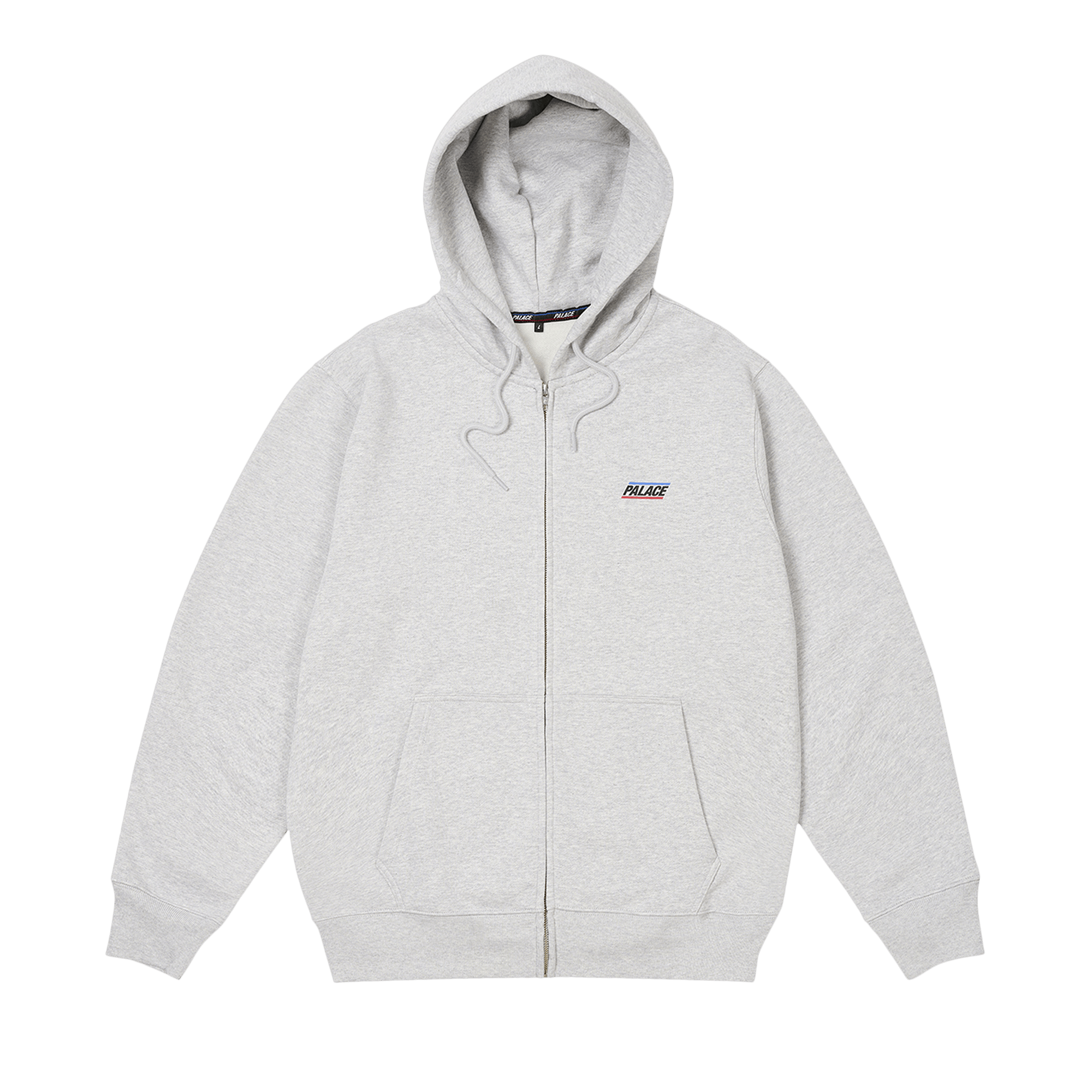 Palace Basically A Zip Hood 'Grey Marl'