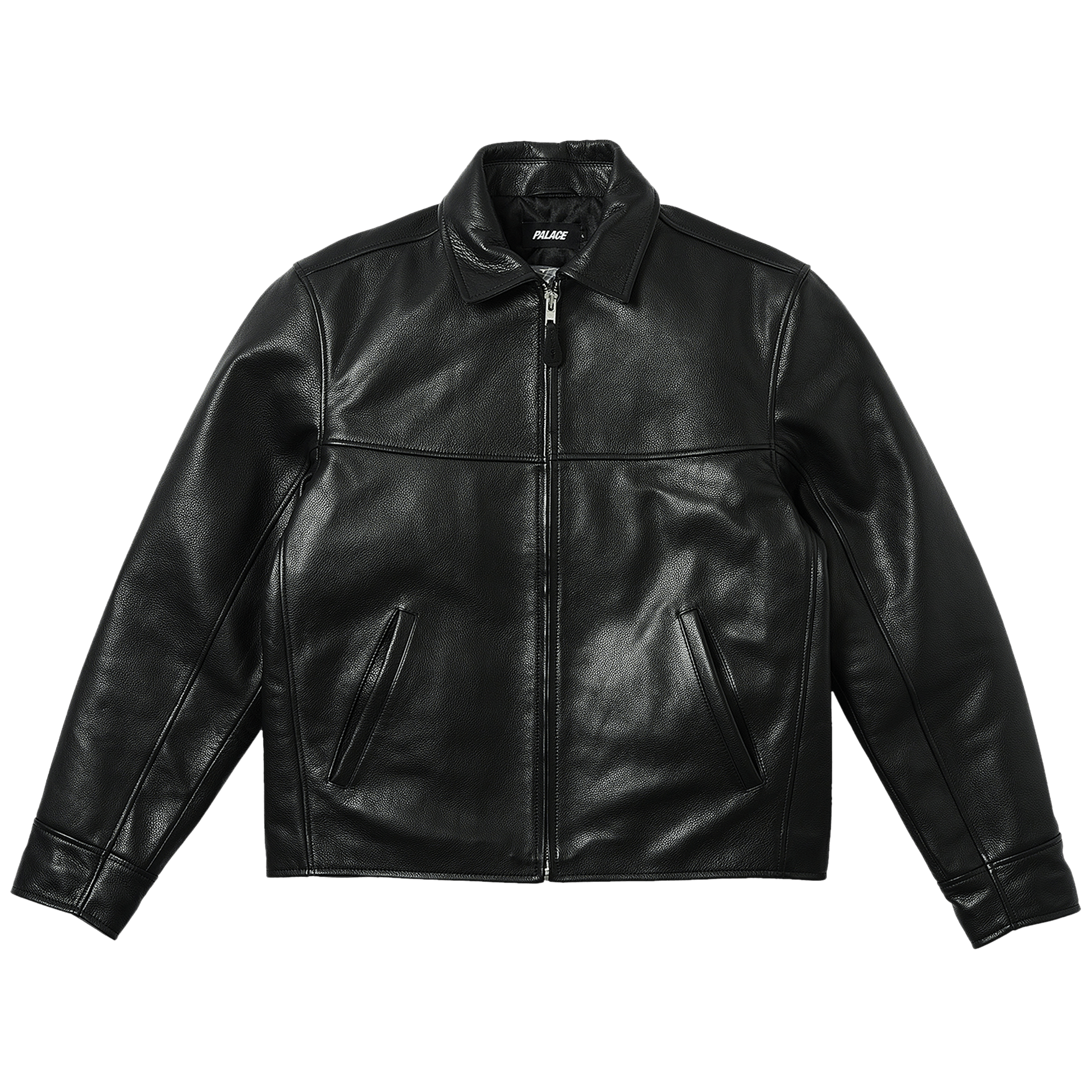 Palace Safe Hands Leather Jacket 'Black'