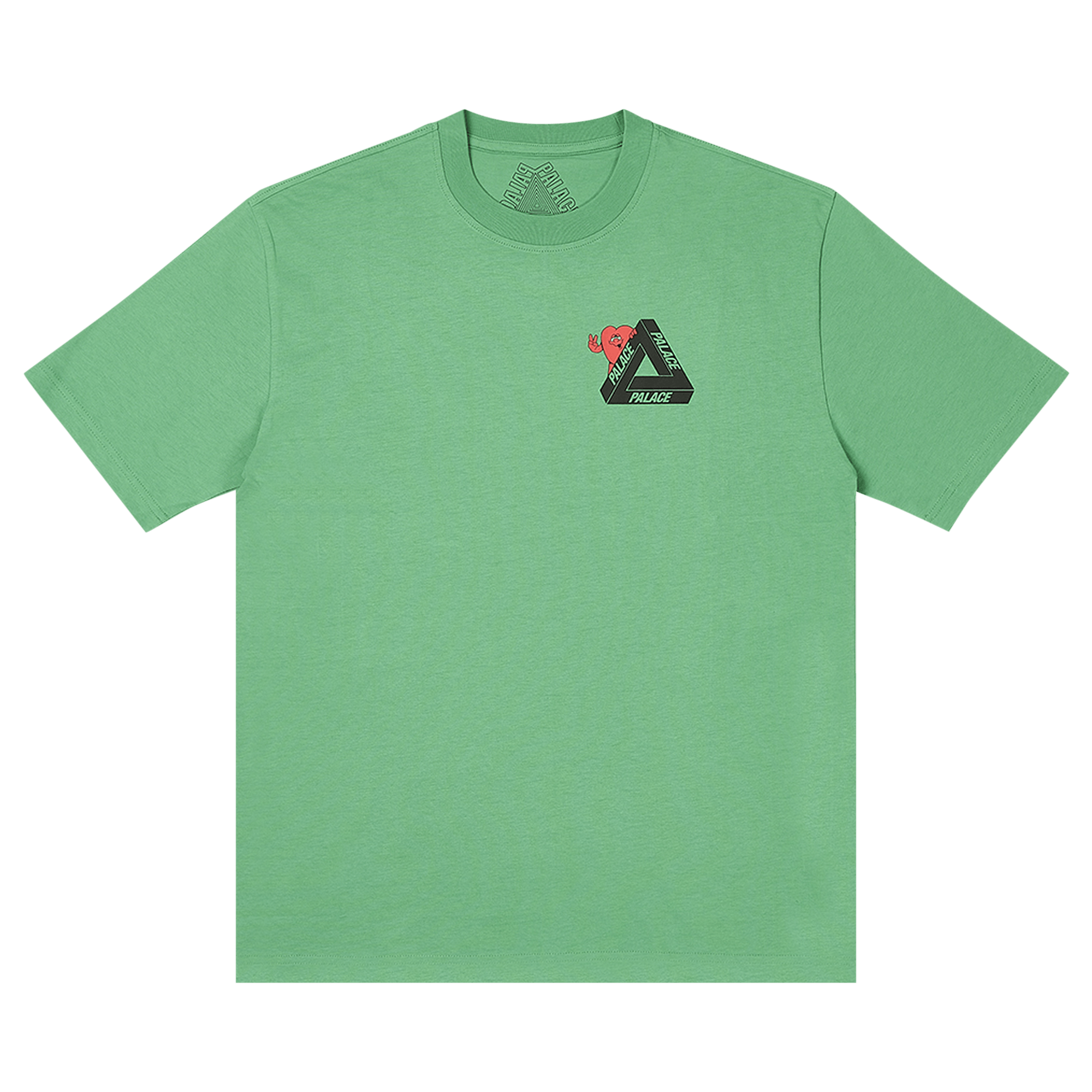 Palace Tri-Hearts T-Shirt 'Sweet Pea Green'