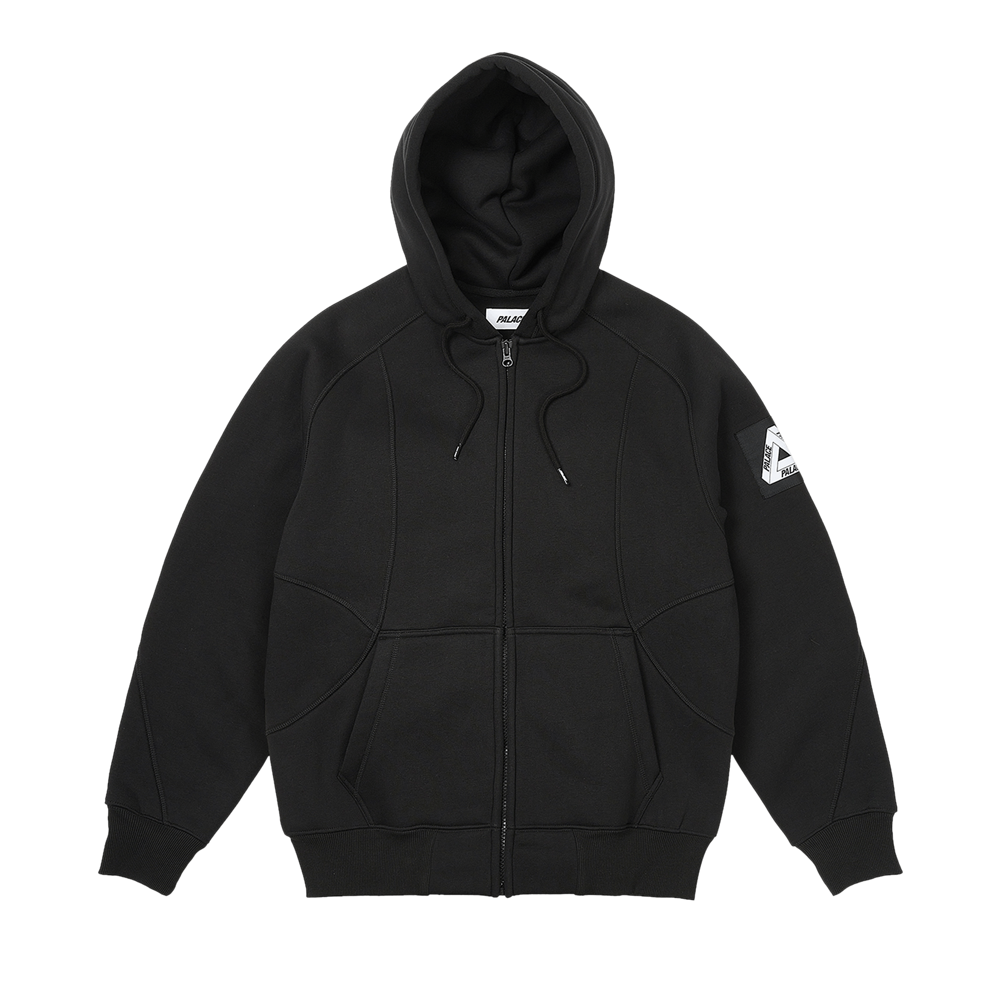 Palace Bonded Sherpa Zip Hood 'Black'