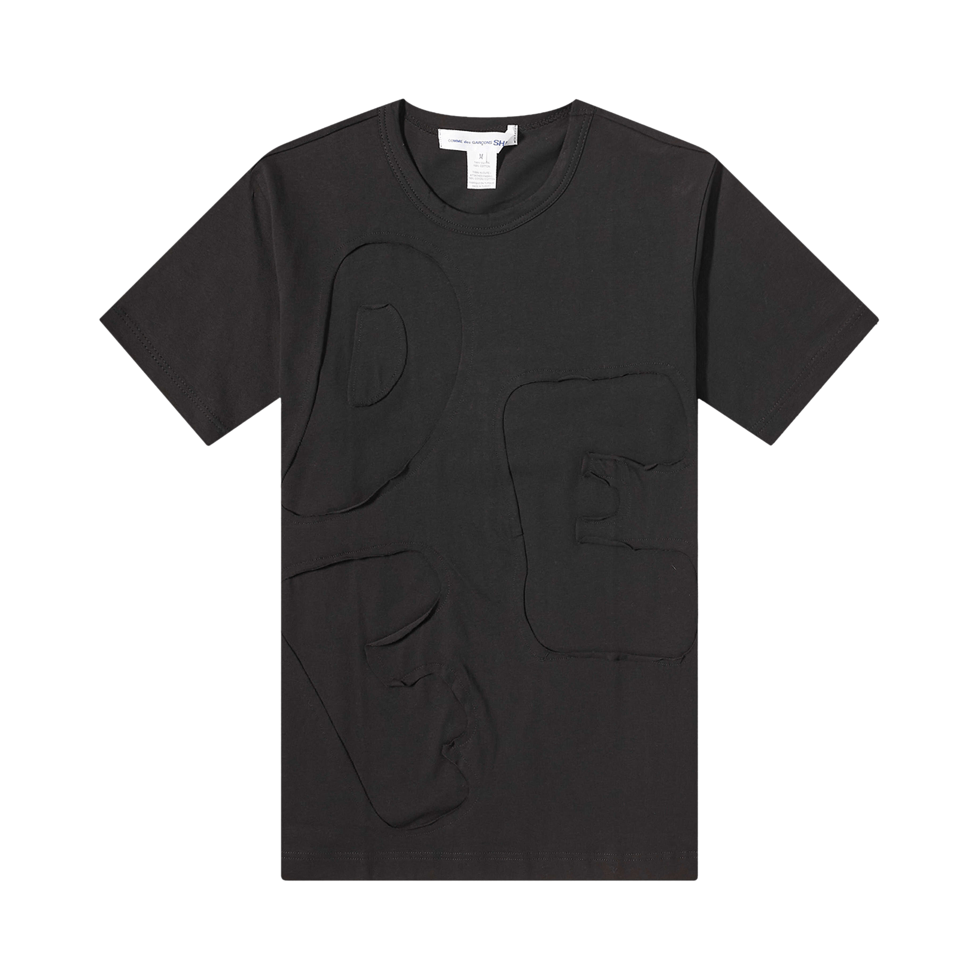 Comme des Garçons SHIRT Cut Out T-Shirt 'Black'