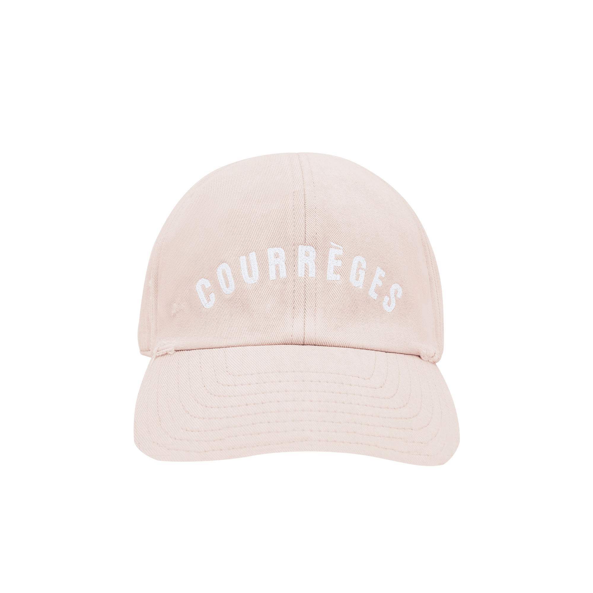 Courrèges AC Embroidered Washed Cap 'Oatmeal'