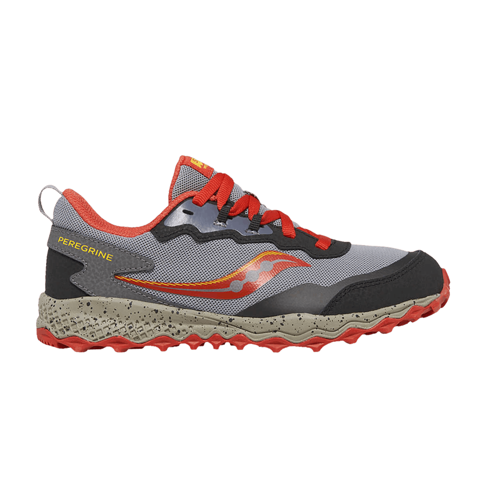Saucony Peregrine KDZ Big Kid 'Grey Red'