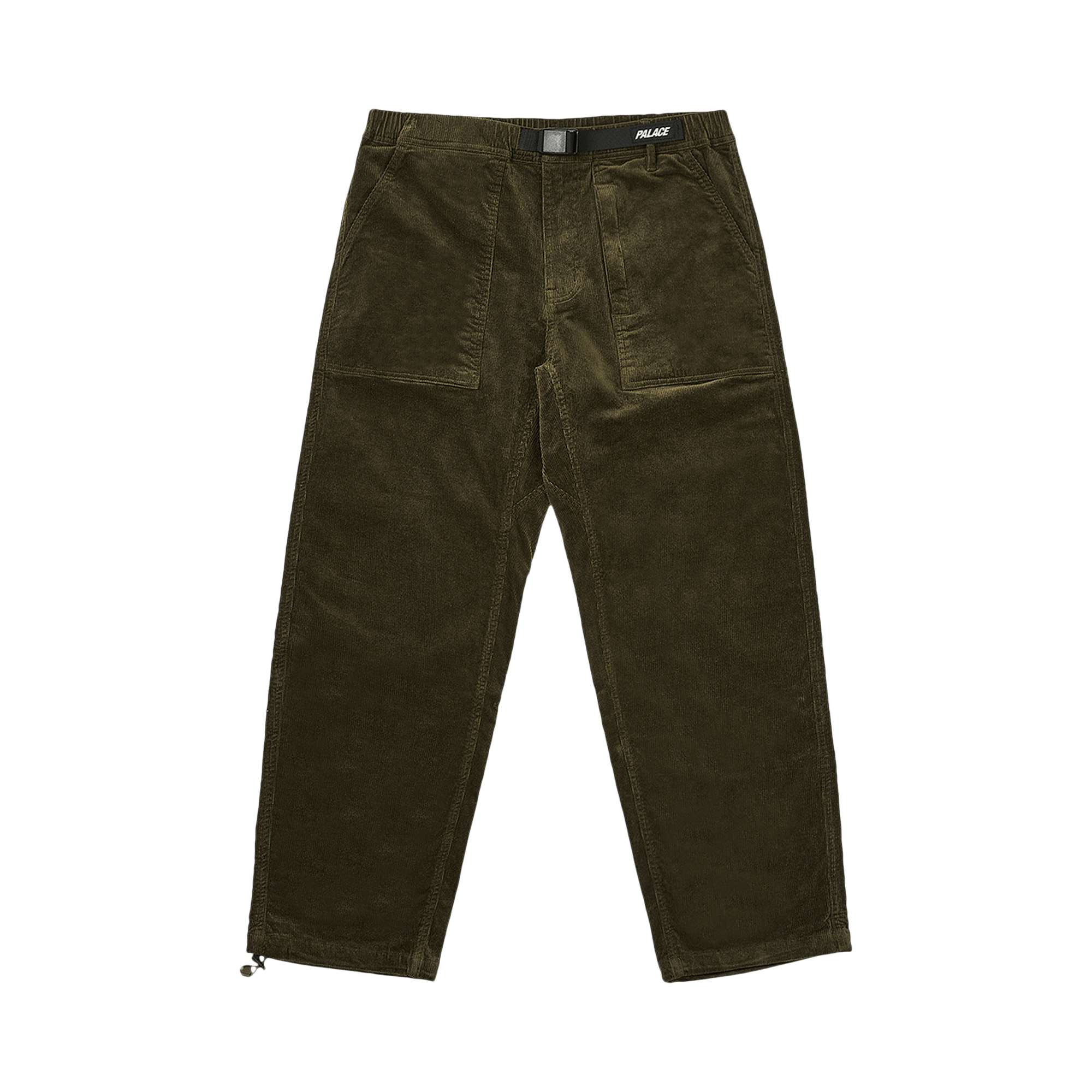 Palace Corduroy Belter Trouser 'Deep Green'
