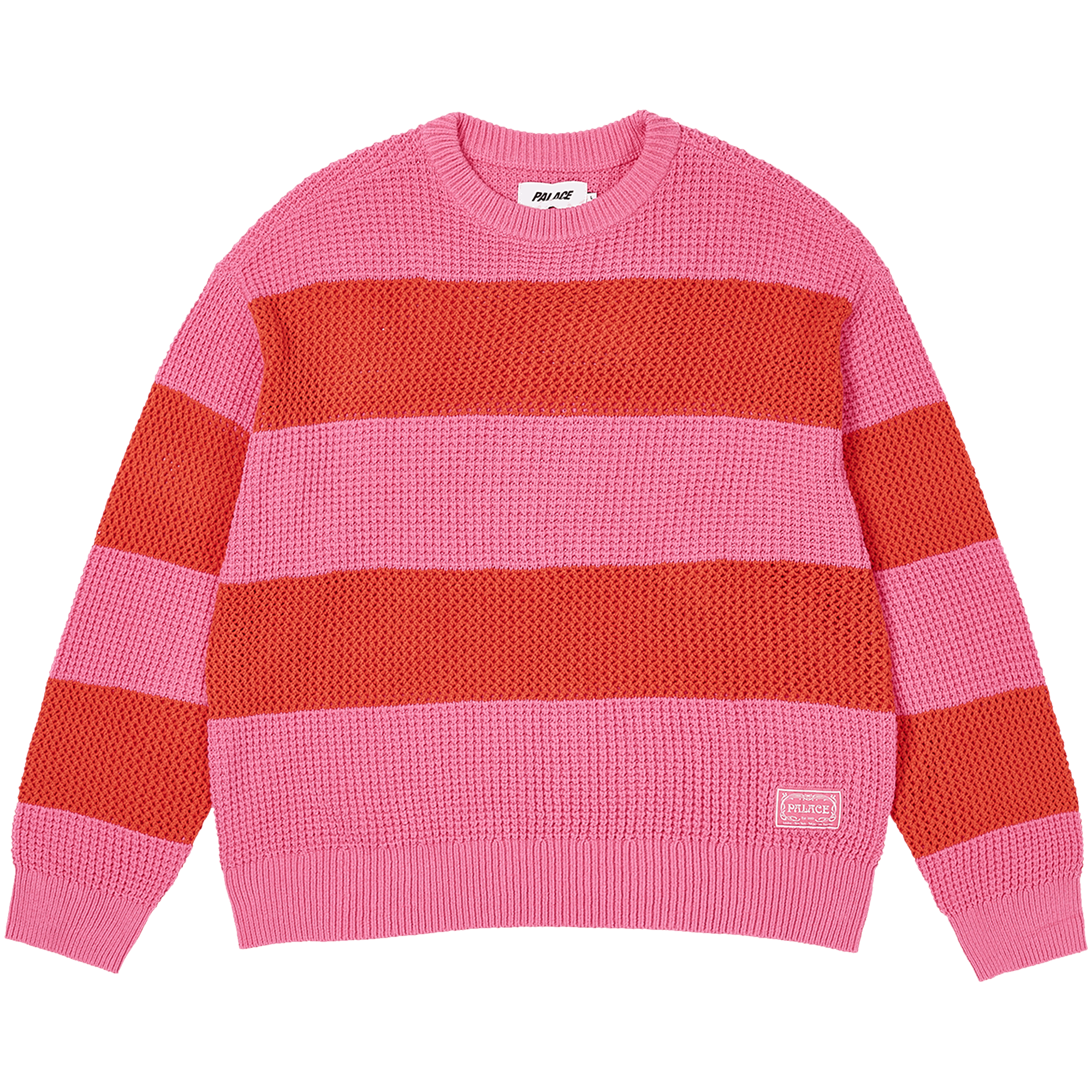 Palace Open Stripe Knit 'Pink/Orange'
