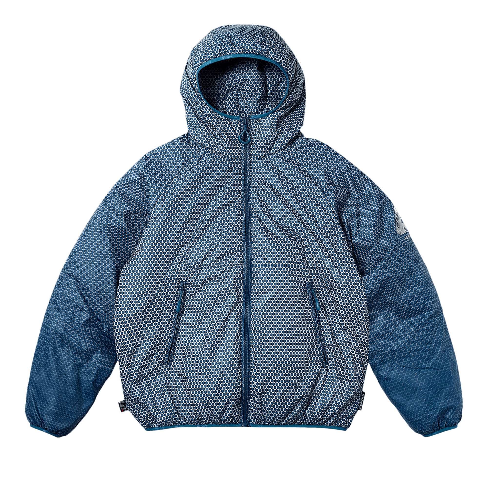 Palace Hexagon Pertex Quilted Jacket 'Blue'