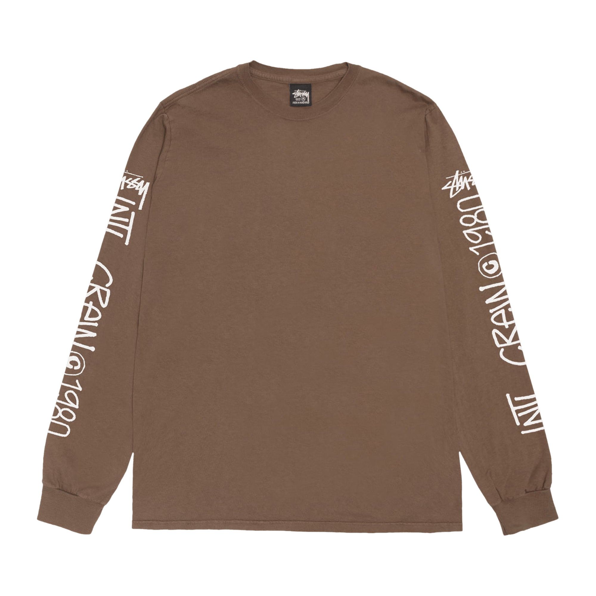 Stussy International Crew Long-Sleeve Tee 'Brown'