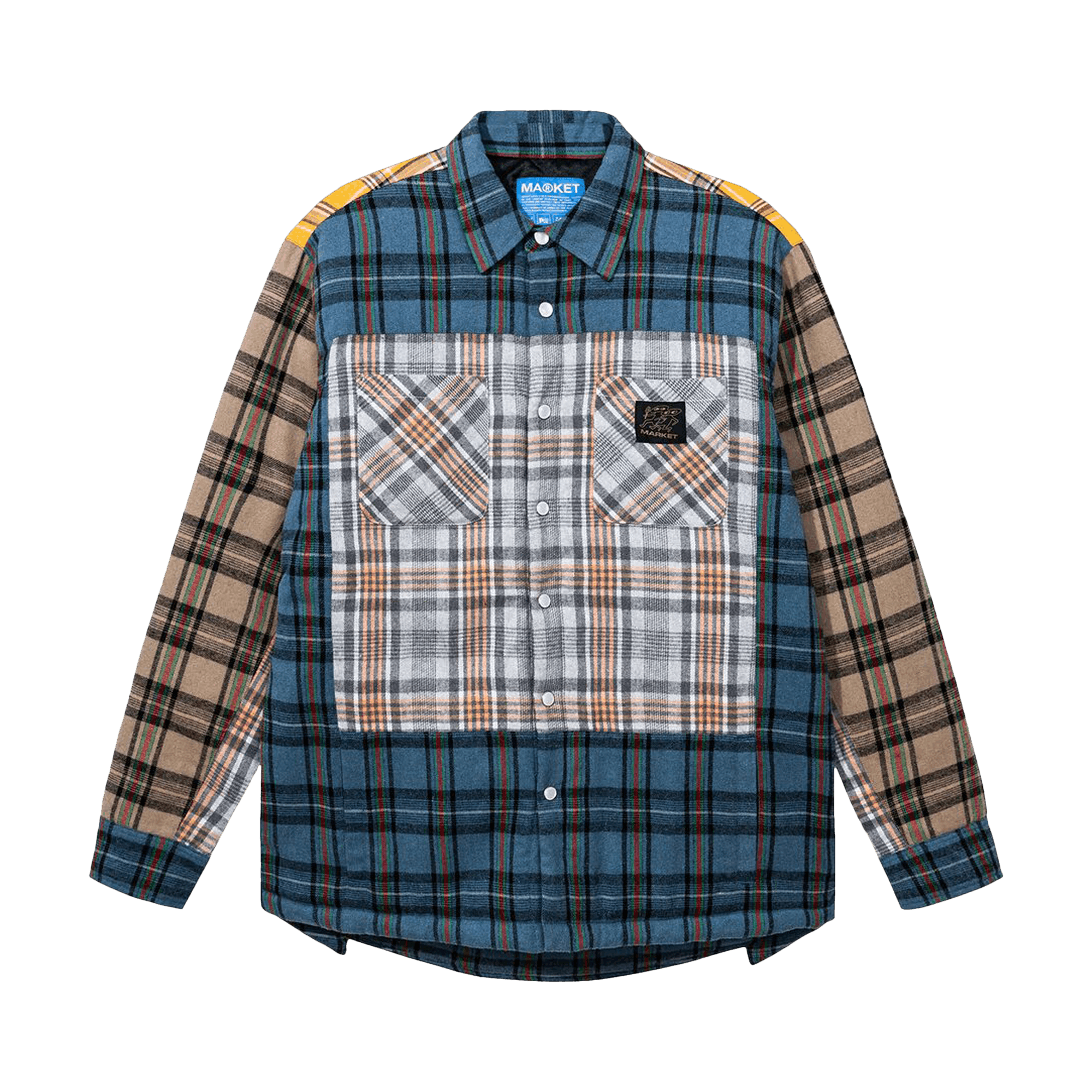 Market Thrift Flannel Long-Sleeve Shirt 'Multicolor'