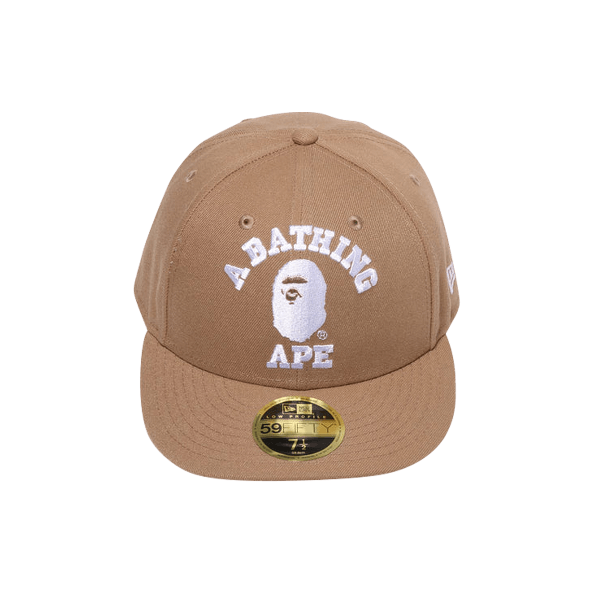 BAPE College New Era 59FIFTY Low Profile Cap 'Beige'