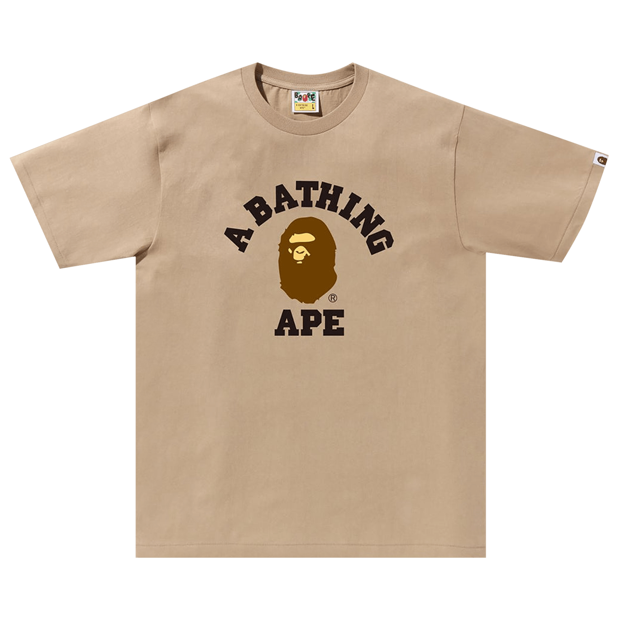 BAPE College Tee 'Beige'