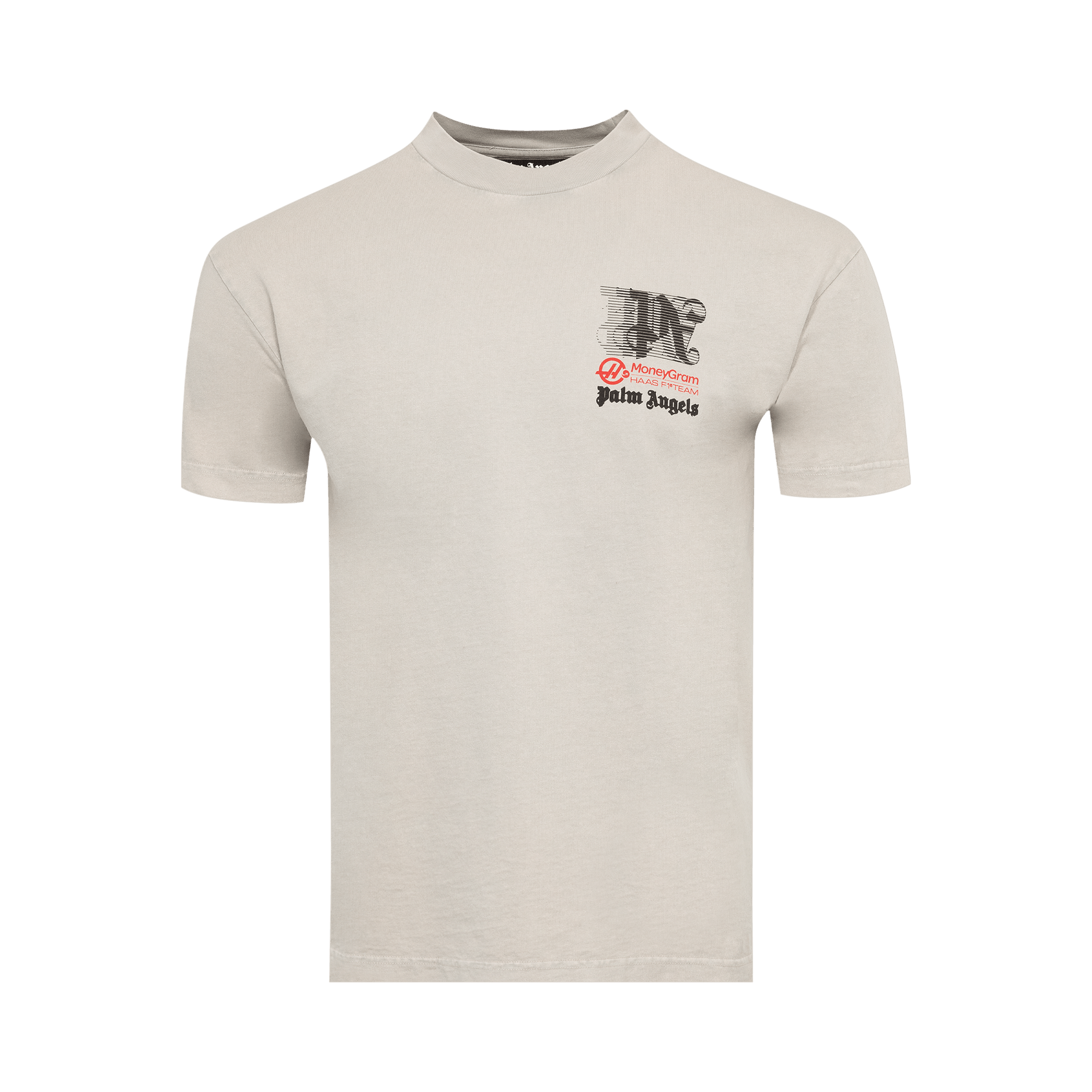 Palm Angels Paxhaas Racing Club Tee 'Light Grey/Black'