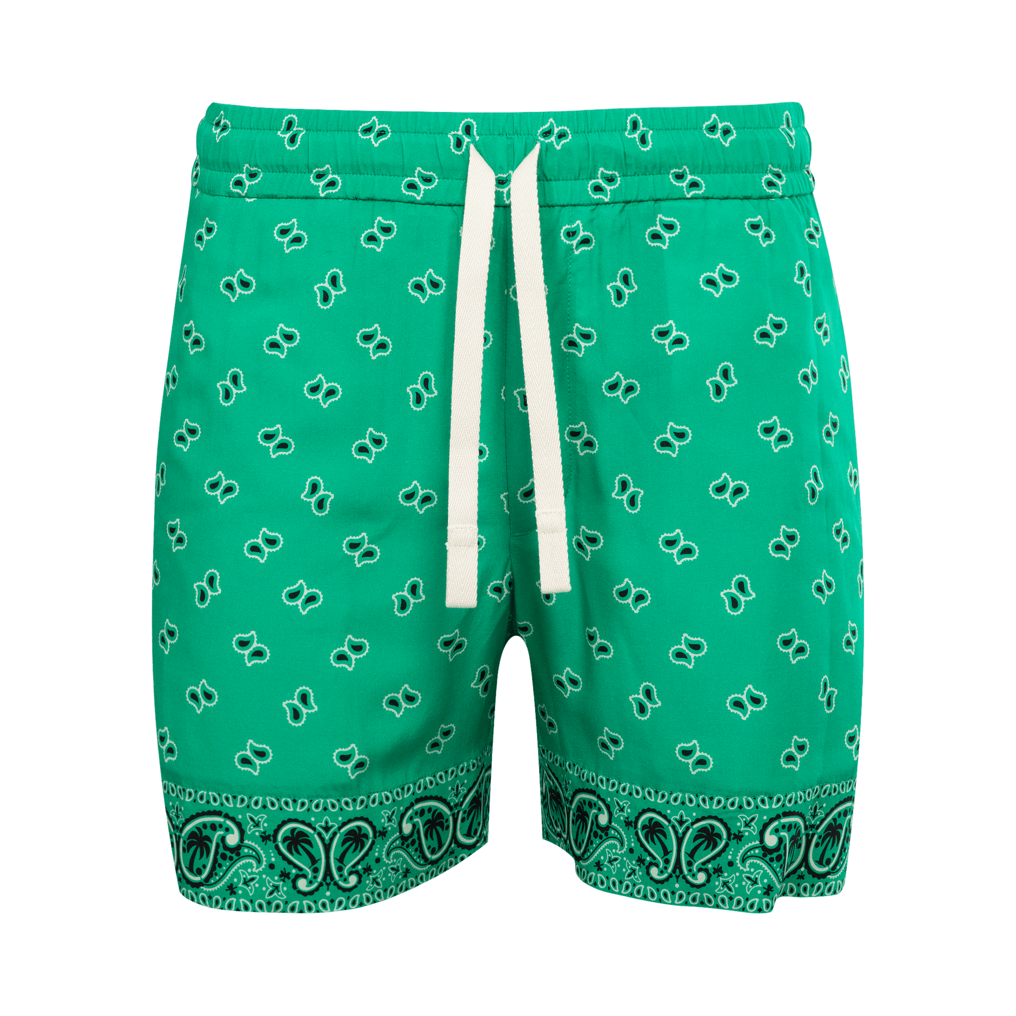 Palm Angels Paisley Shorts 'Green'