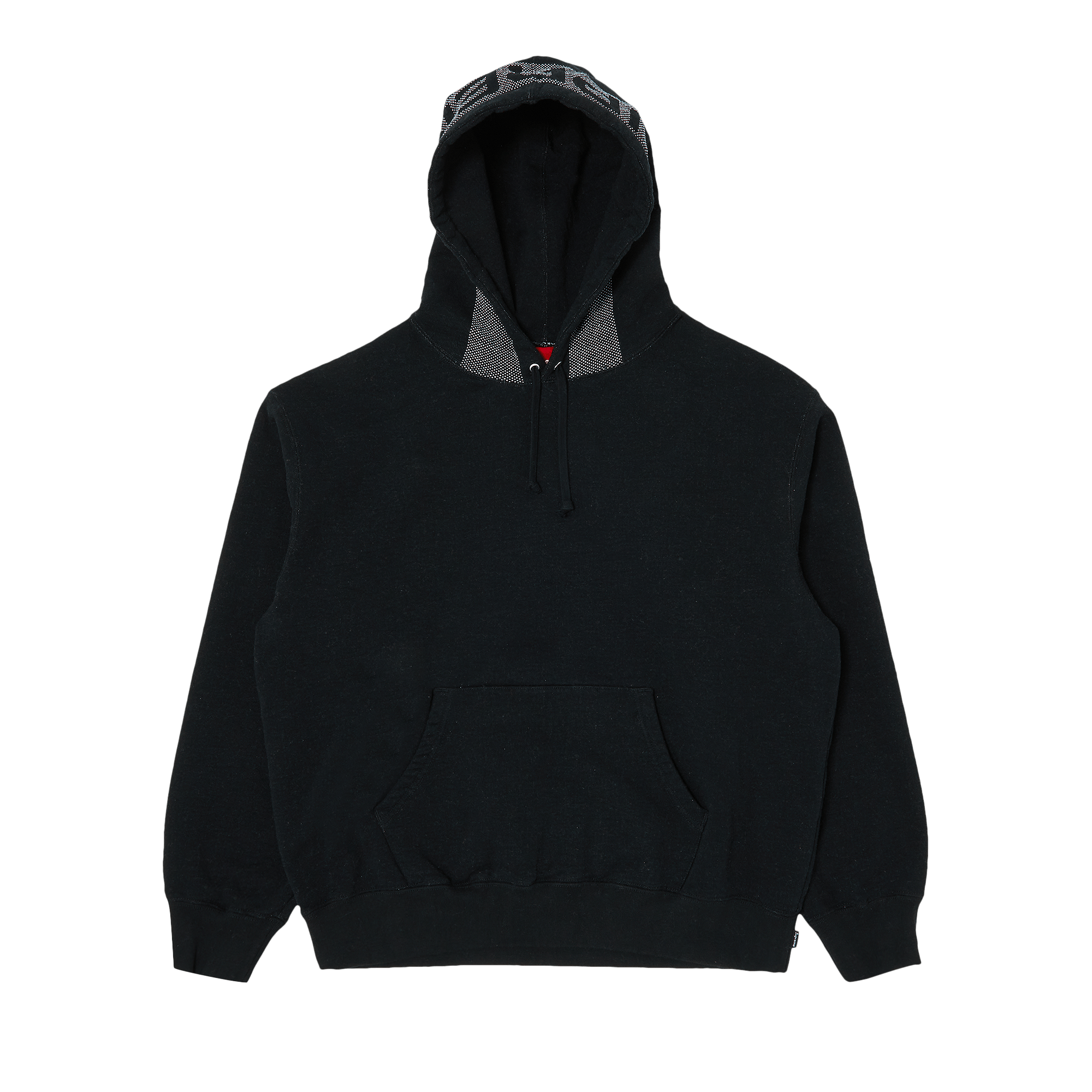 Supreme Jacquard Stripe Hooded Sweatshirt 'Black'