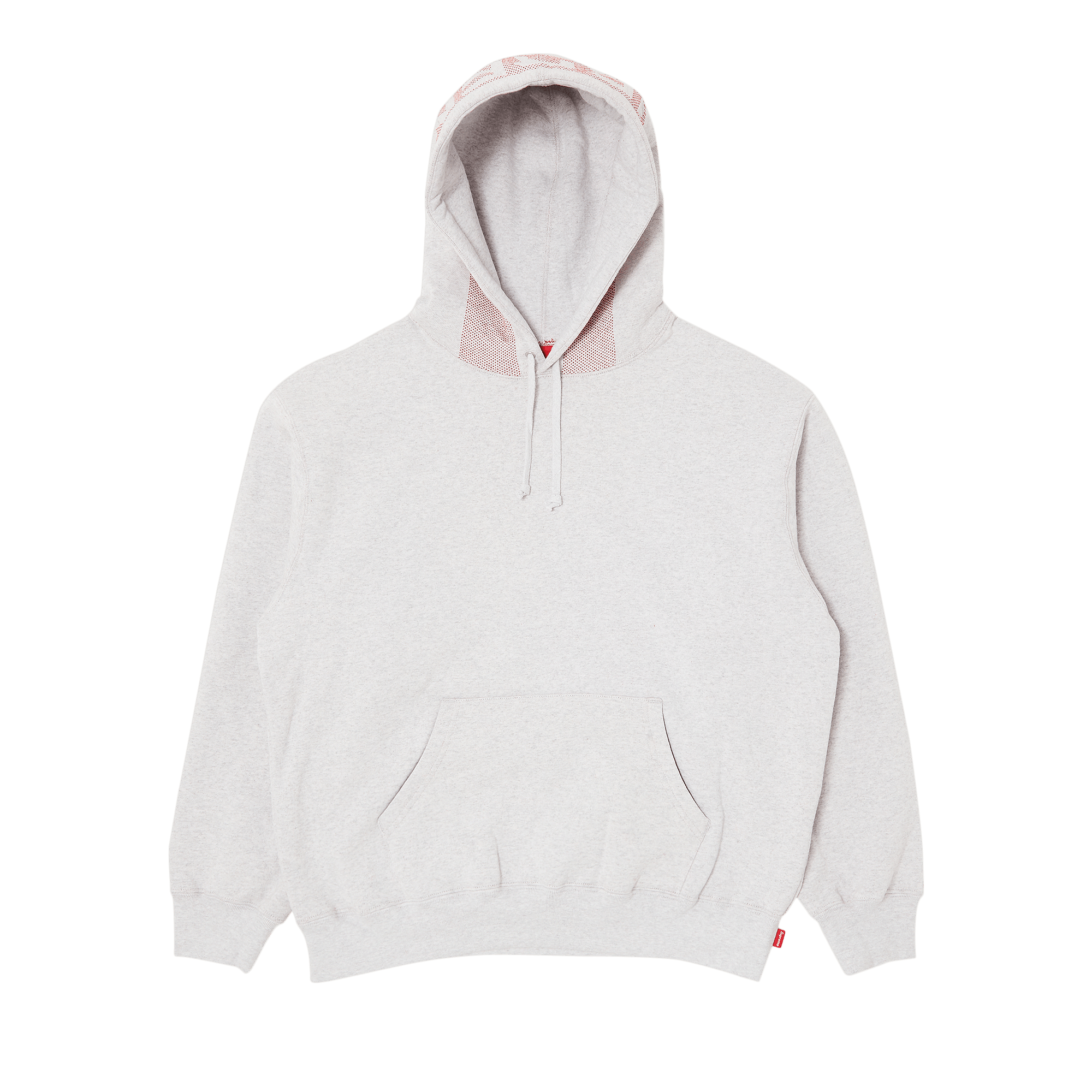 Supreme Jacquard Stripe Hooded Sweatshirt 'Ash Grey'