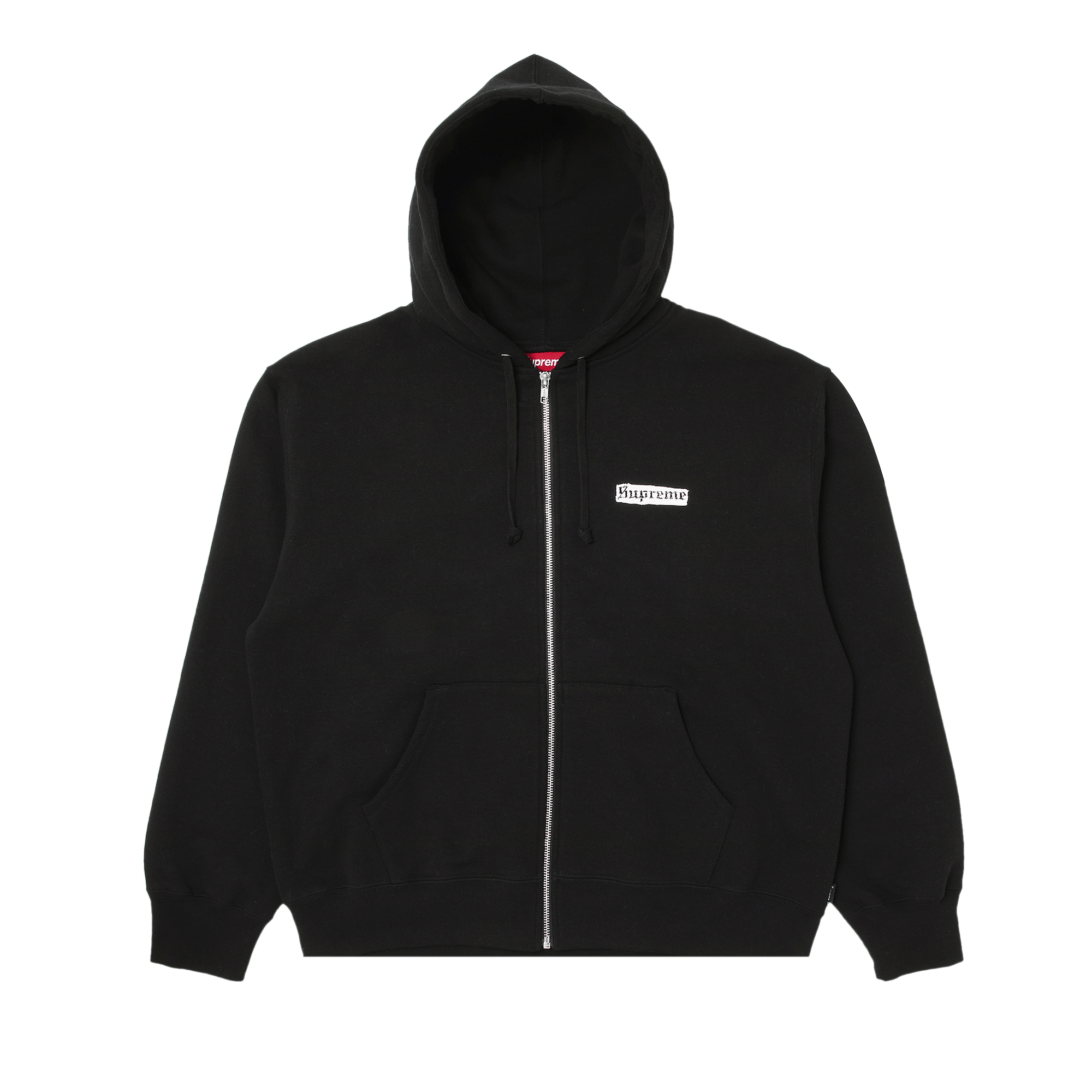 Supreme Spread Zip Up Hooded Sweatshirt 'Black'