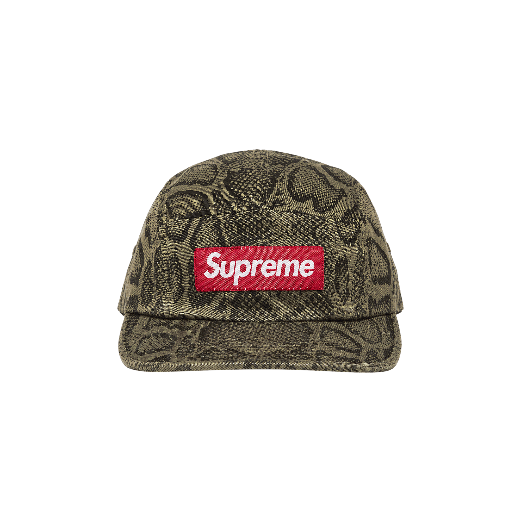 Supreme Washed Chino Twill Camp Cap 'Snake'