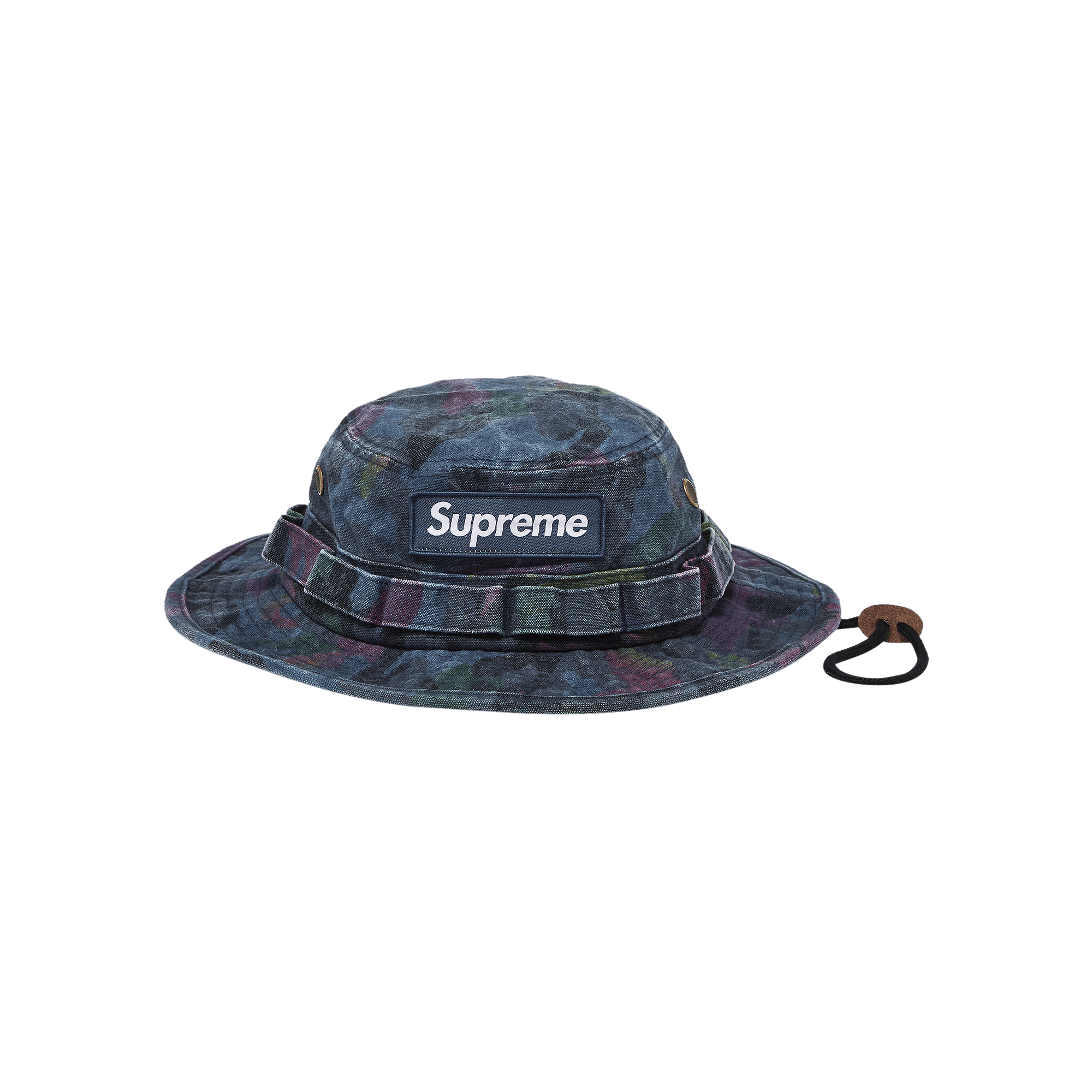 Supreme Washed Canvas Boonie 'Navy Camo'