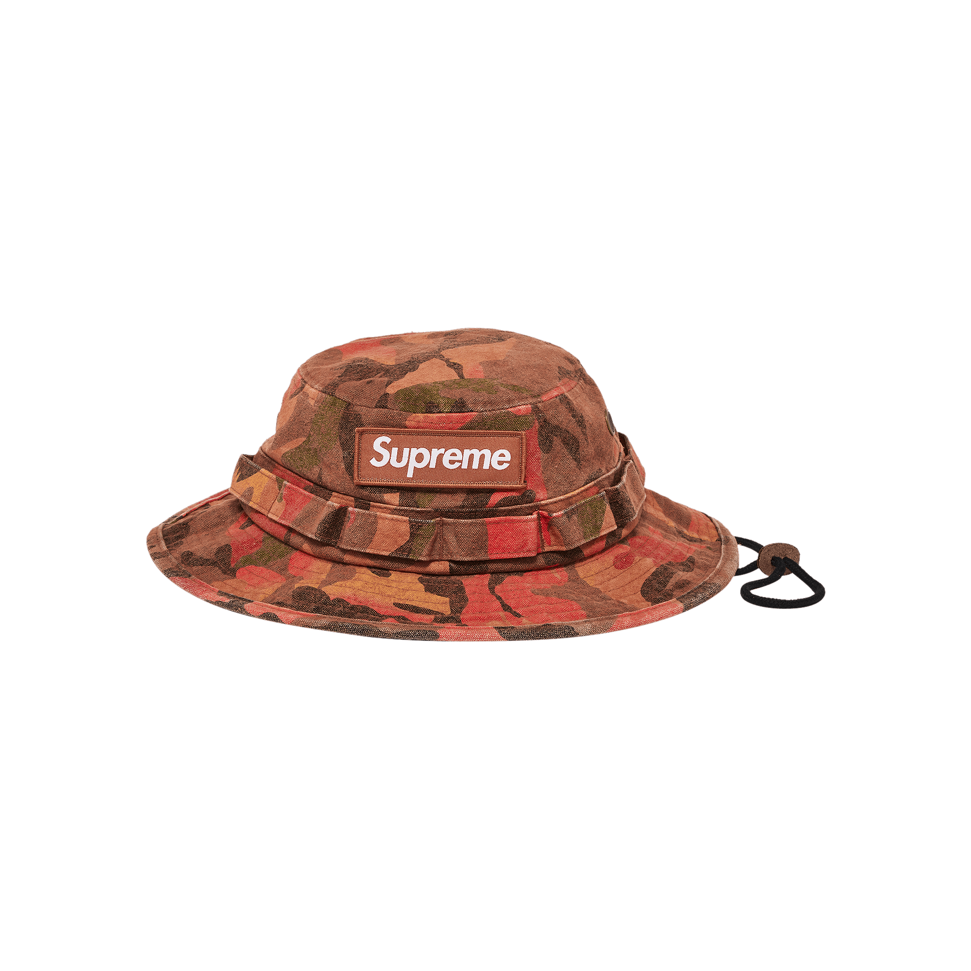 Supreme Washed Canvas Boonie 'Orange Camo'