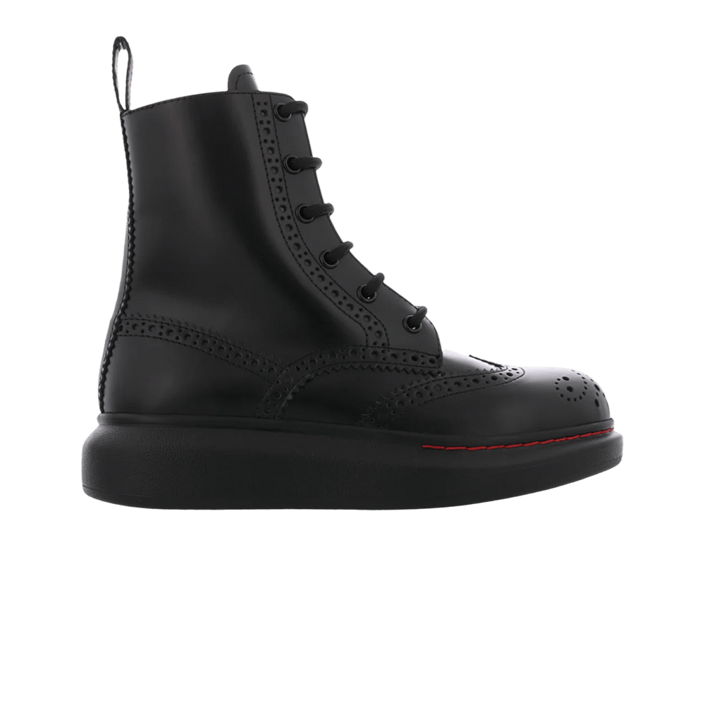 Buy Alexander McQueen Wmns Hybrid Combat Boot 'Black