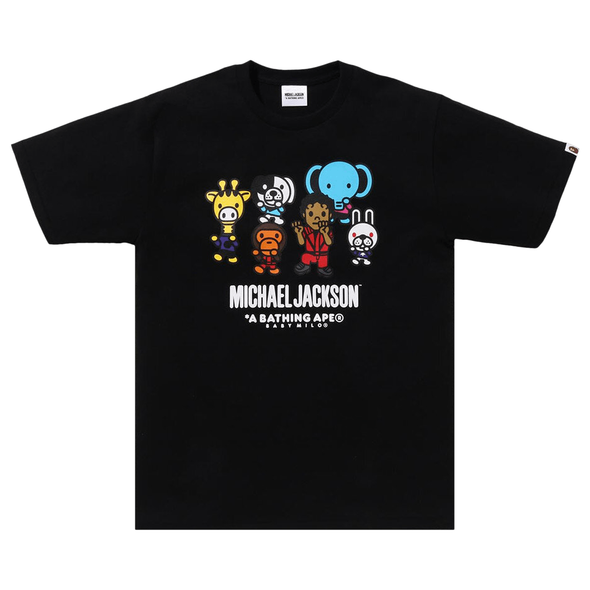 BAPE x Michael Jackson Baby Milo Tee 'Black'