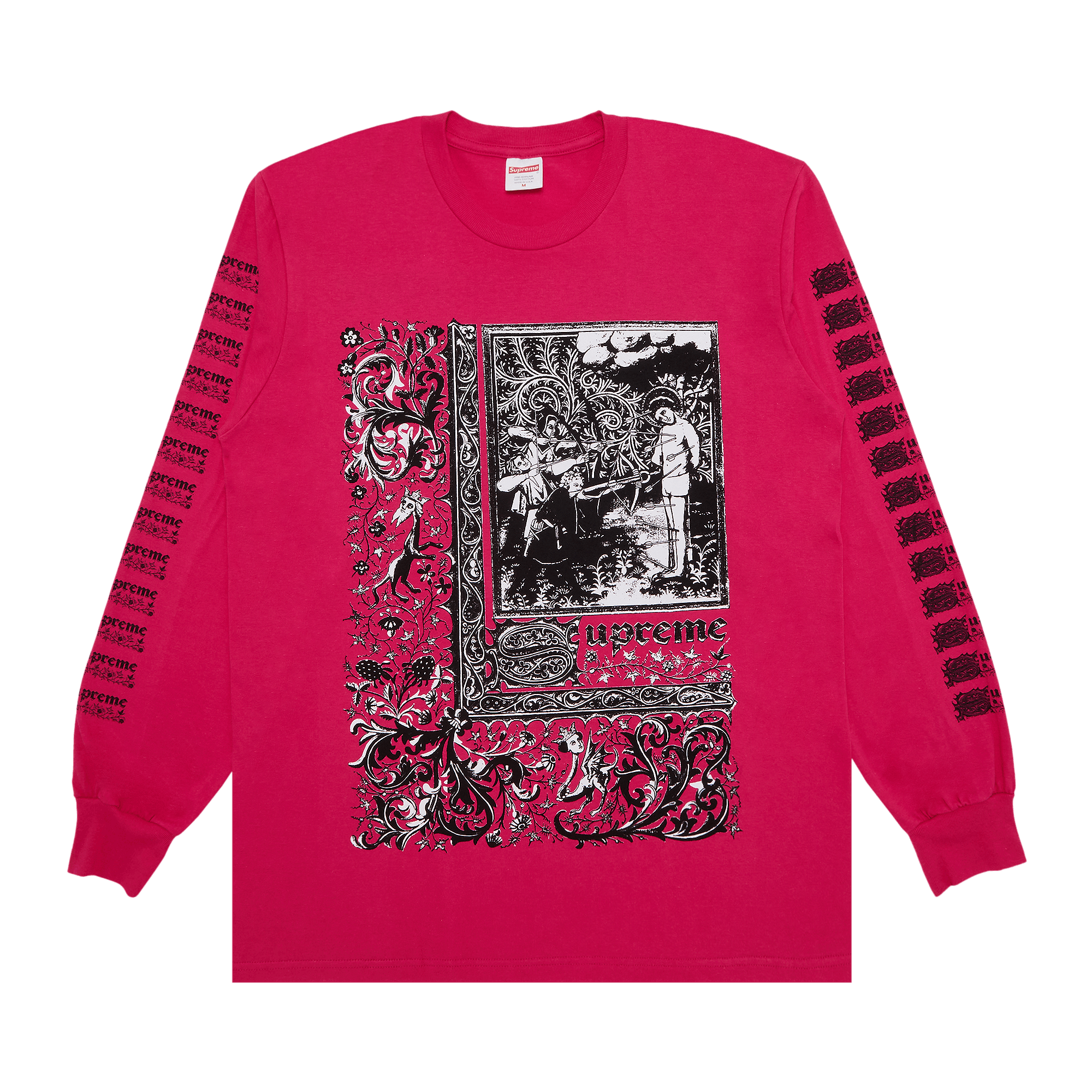 Supreme Saint Sebastian Long-Sleeve Tee 'Pink'