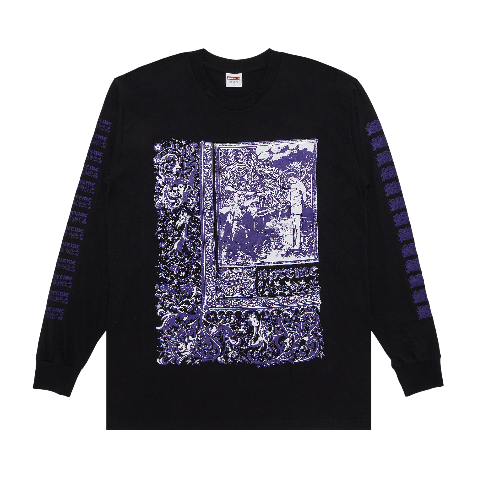 Supreme Saint Sebastian Long-Sleeve Tee 'Black'