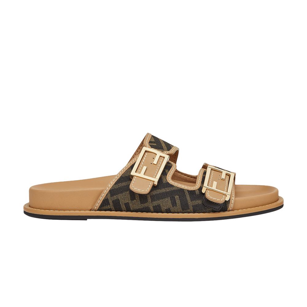 Buy Fendi Wmns Feel Slide 'FF Baguette - Brown' - 8X8326