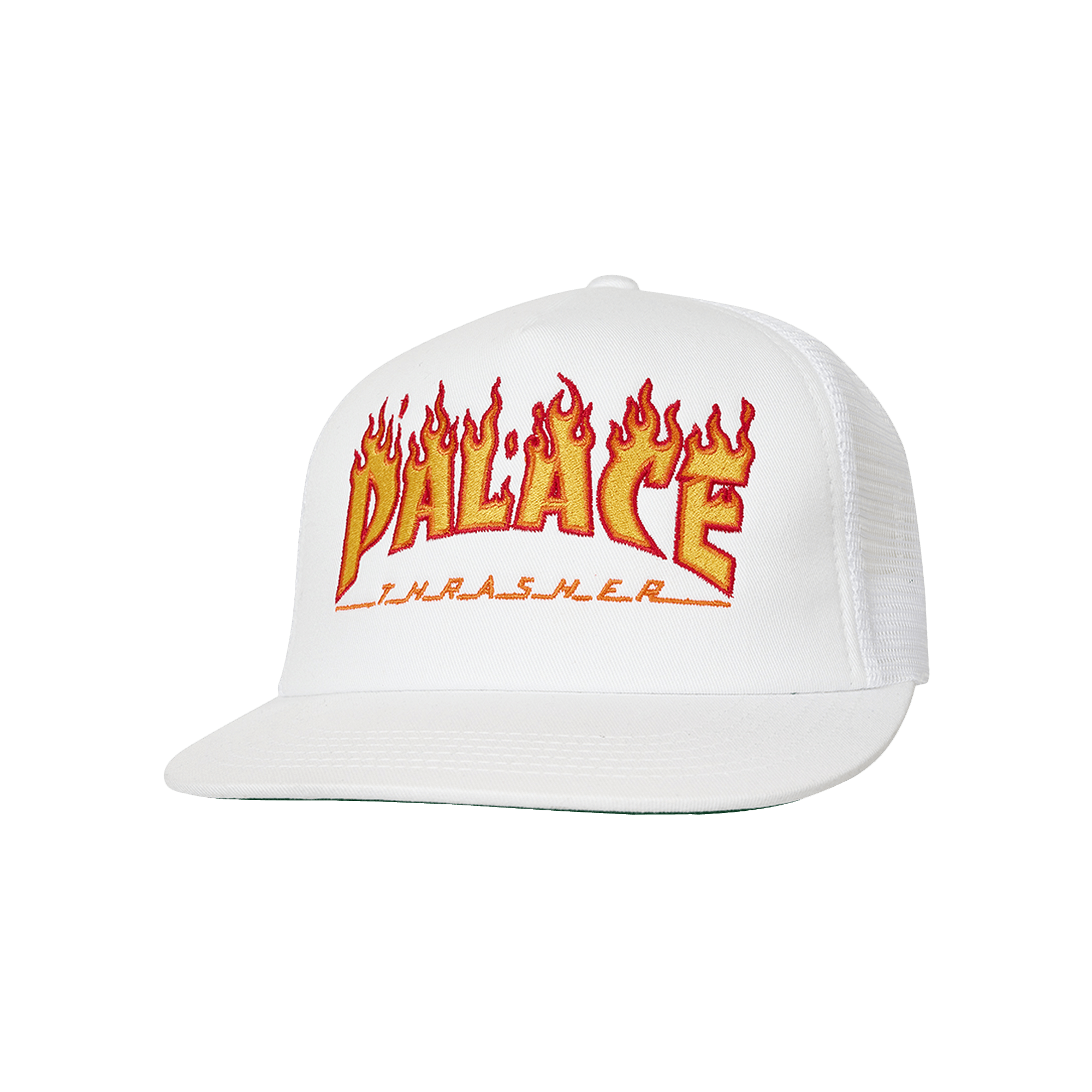 Palace x Thrasher Trucker 'White'