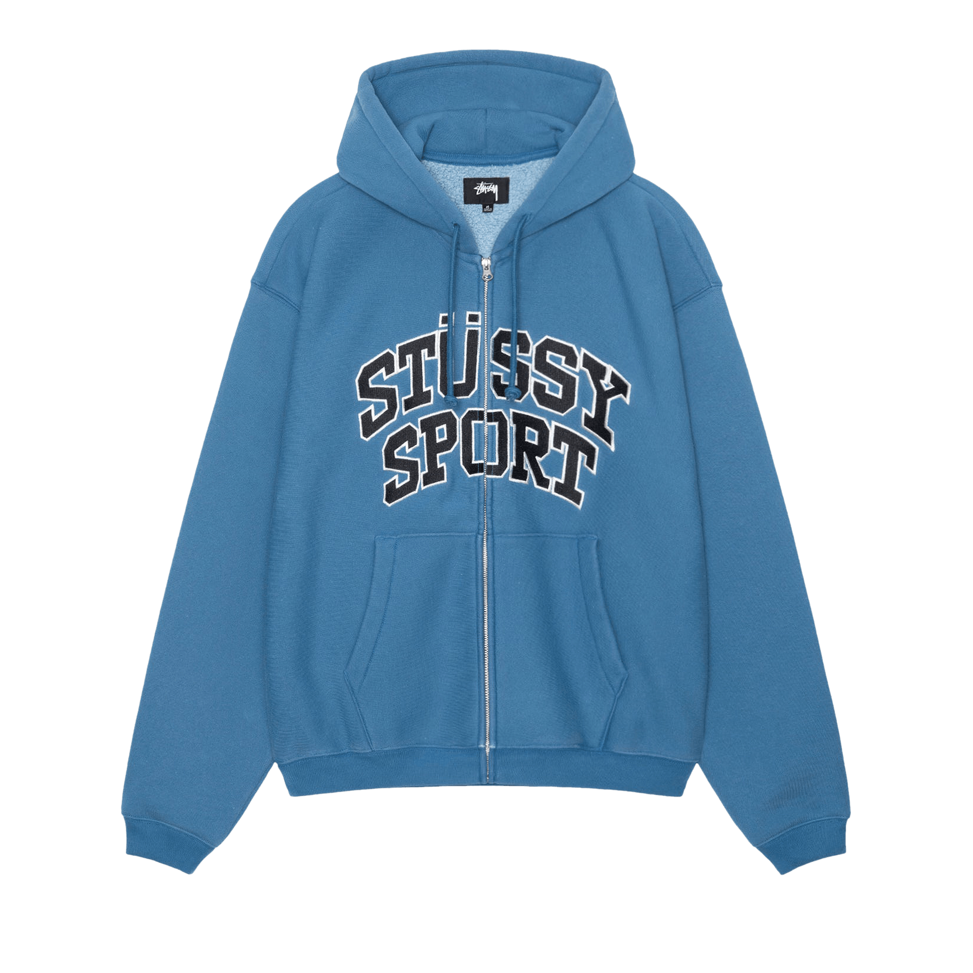 Stussy Sport Zip Hoodie 'Blue'