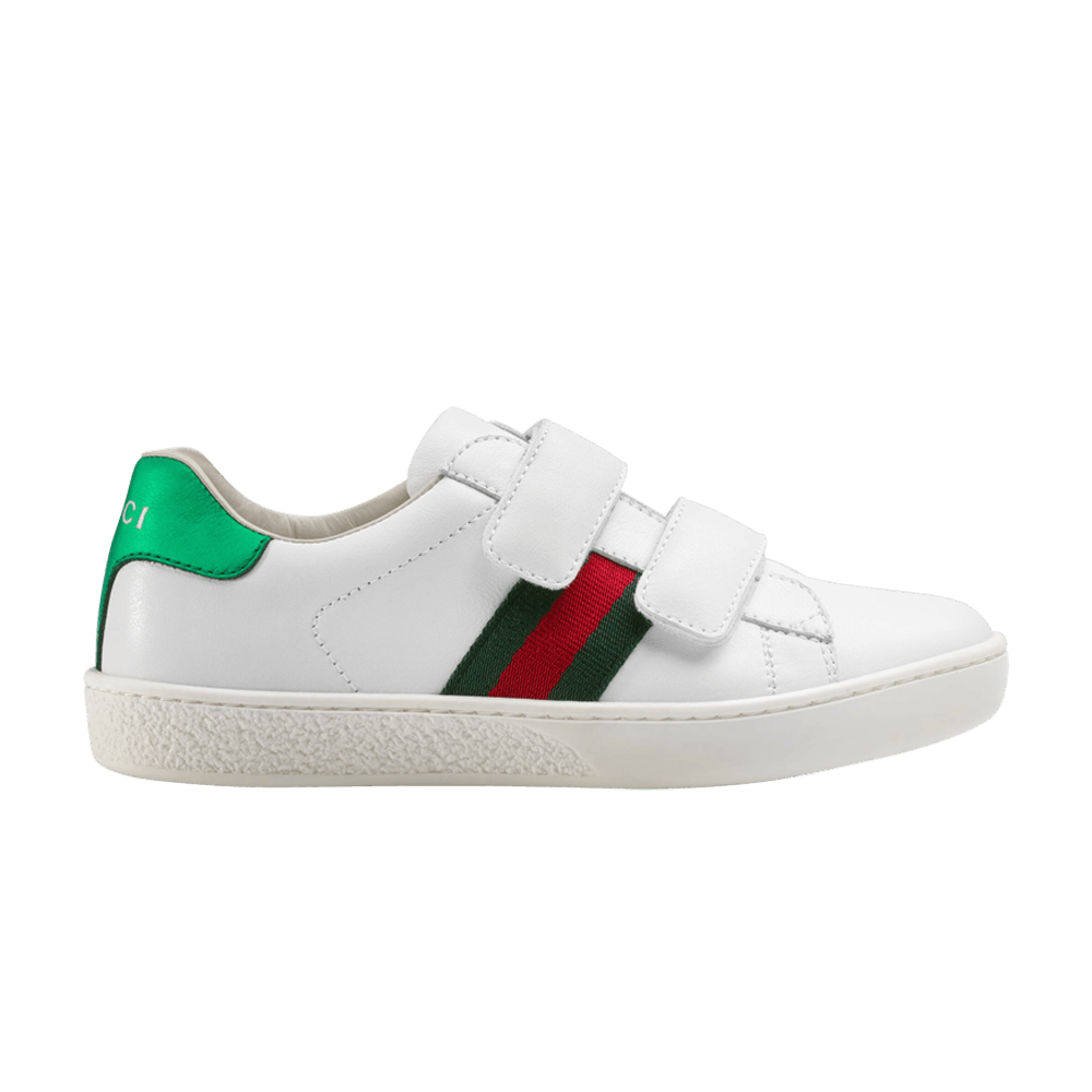 Gucci Ace Velcro Kids 'White Green Red'