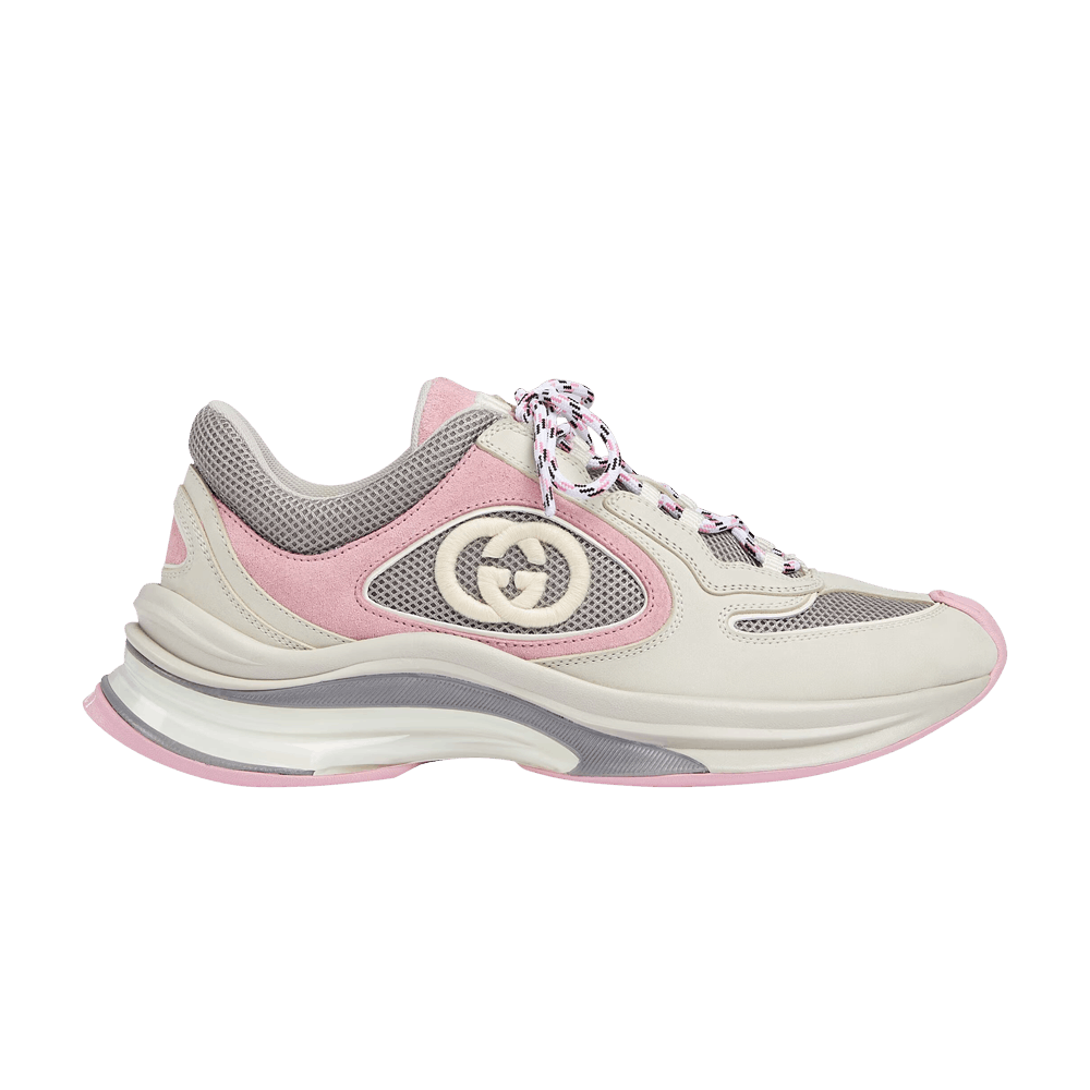 Gucci Wmns Run Sneaker 'Ivory Pink Grey'