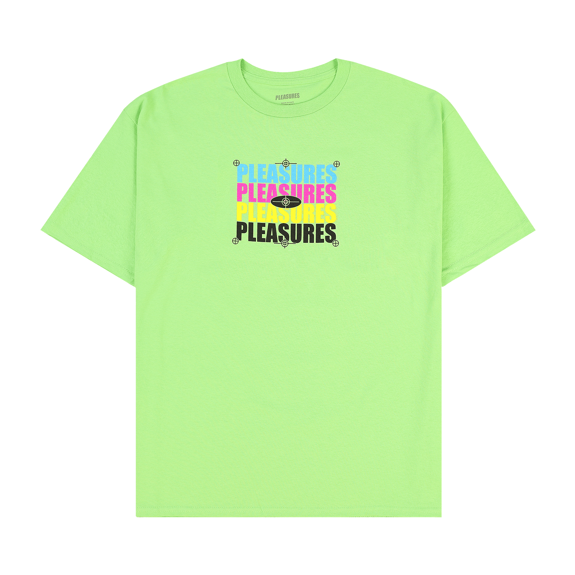 Pleasures CMYK T-Shirt 'Lime'