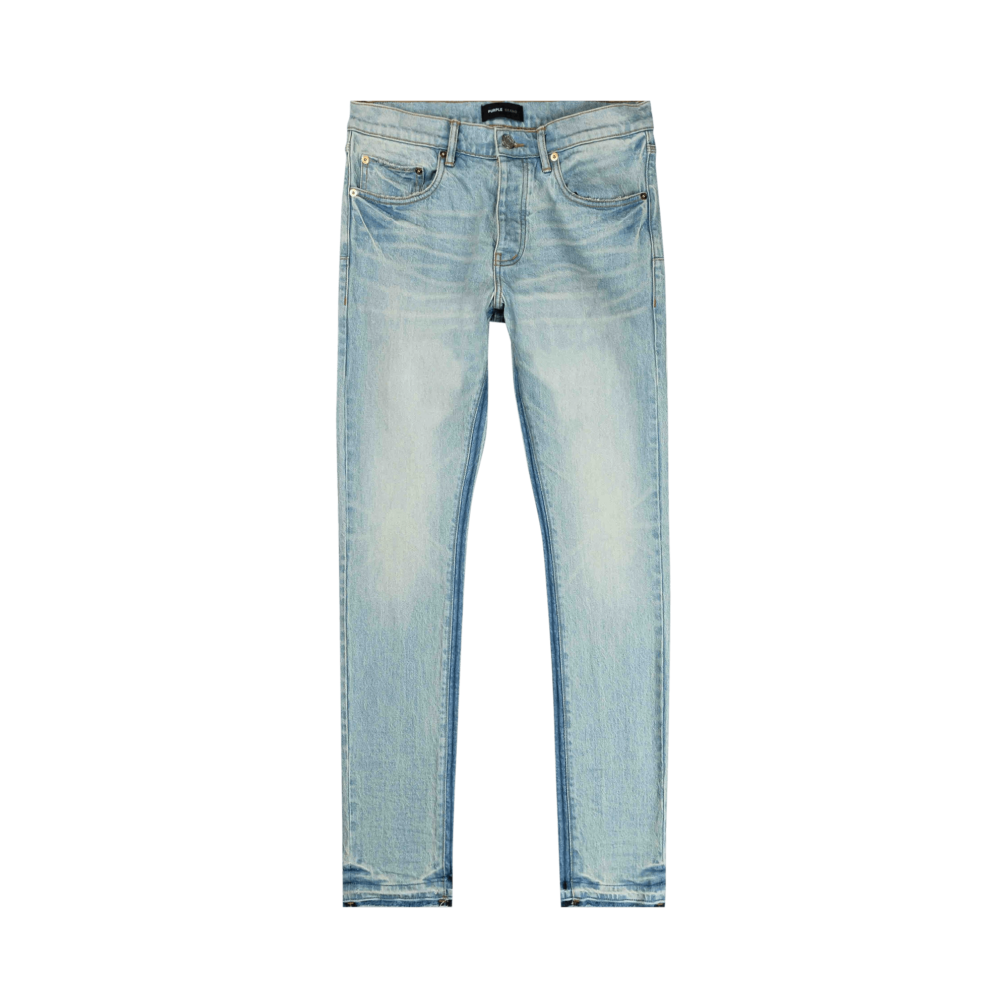 PURPLE BRAND Shadow Inseam Low Rise Slim Jeans 'Light Indigo'