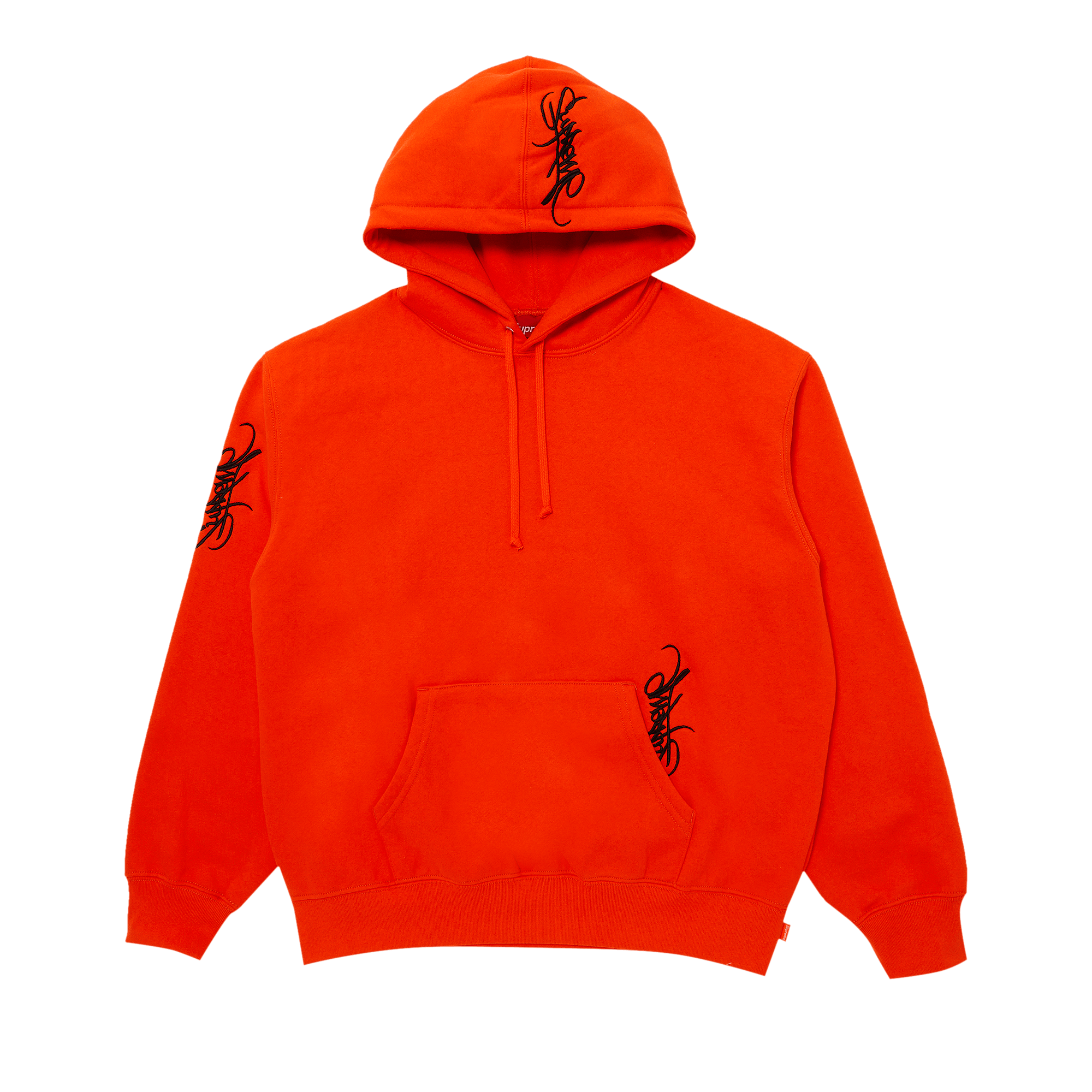 Supreme Tag Hooded Sweatshirt 'Bright Orange'