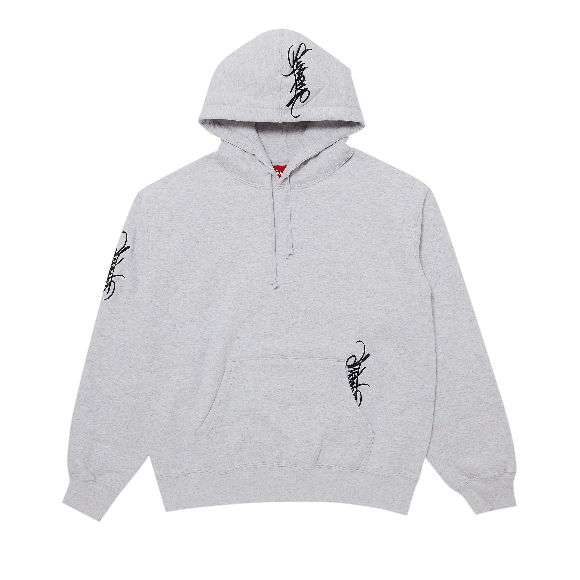 Supreme Tag Hooded Sweatshirt 'Ash Grey'