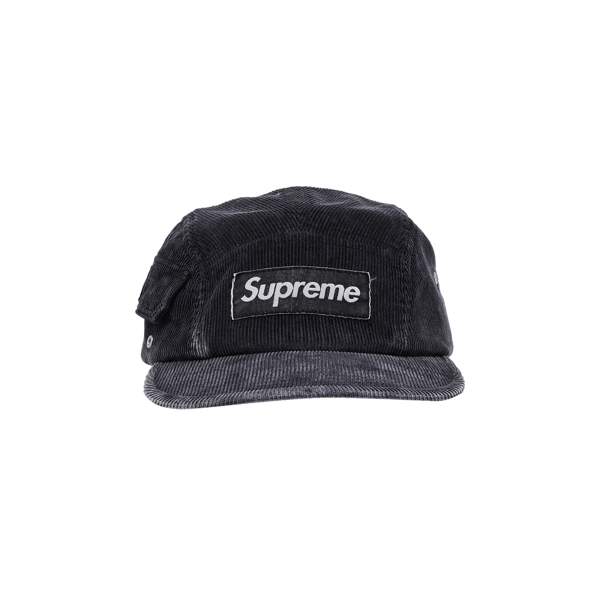 Supreme Corduroy Pocket Camp Cap 'Black'