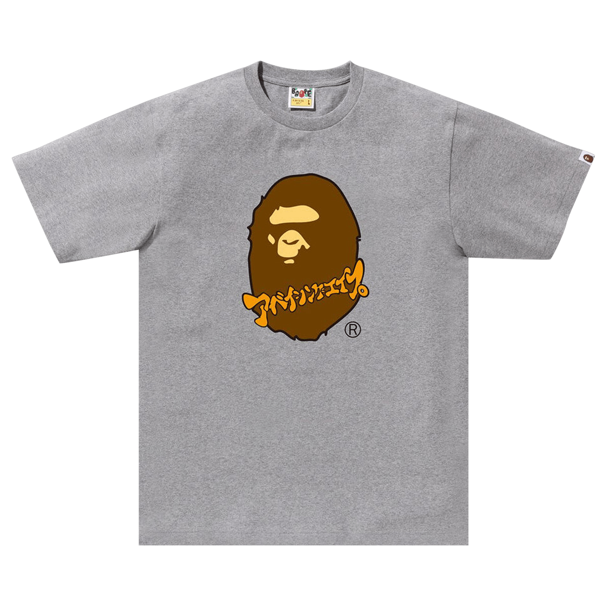 BAPE Katakana Ape Head Tee 'Grey'