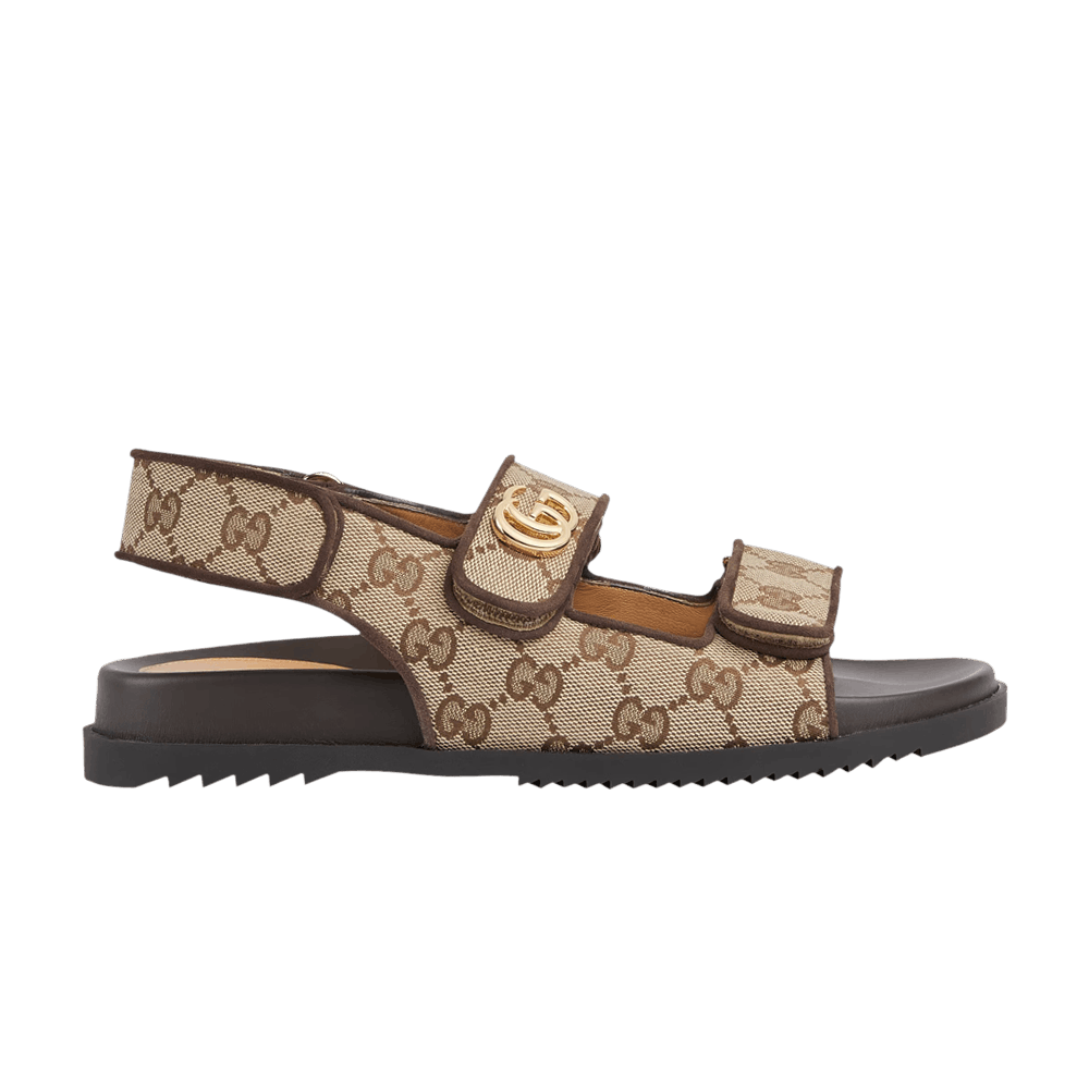 Gucci Wmns Double G Sandal 'Beige Ebony'