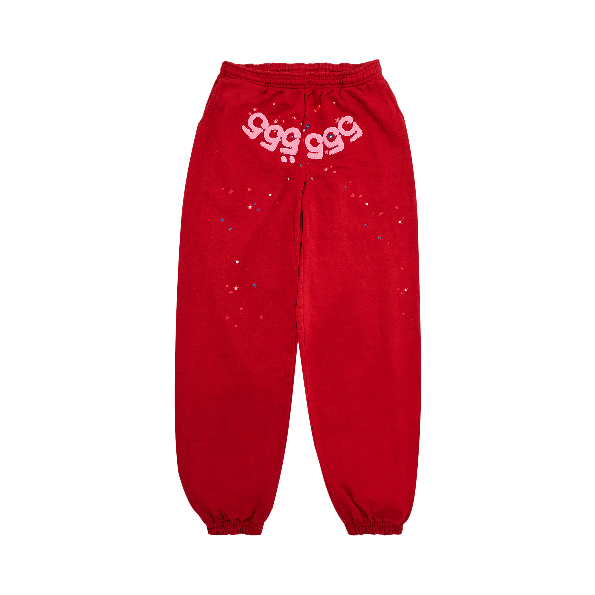 Sp5der Number 555 Sweatpants 'Red'